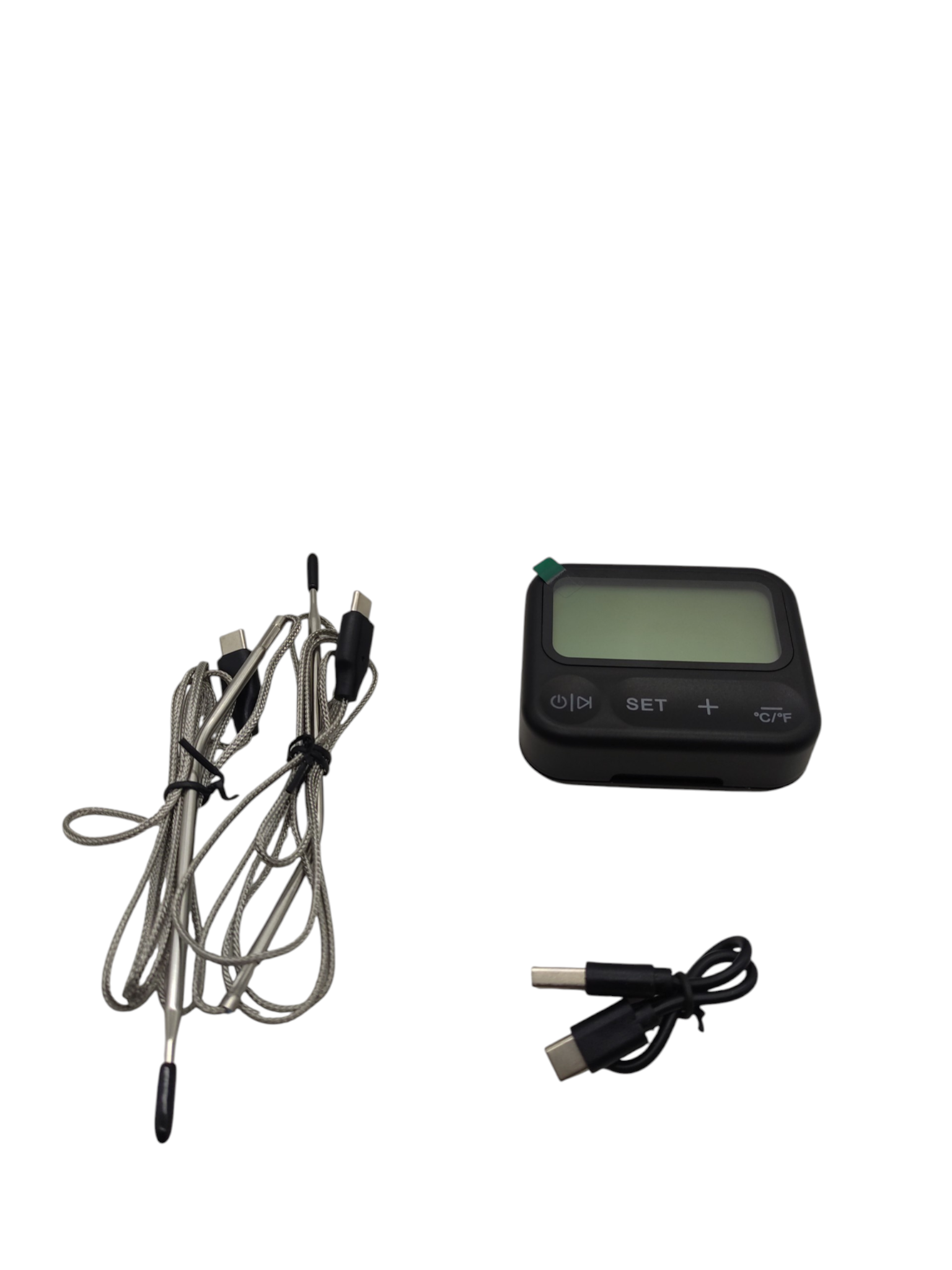 BFOUR Bluetooth Fleisch-Thermometer 2 Sonden App LCD wiederaufladbar