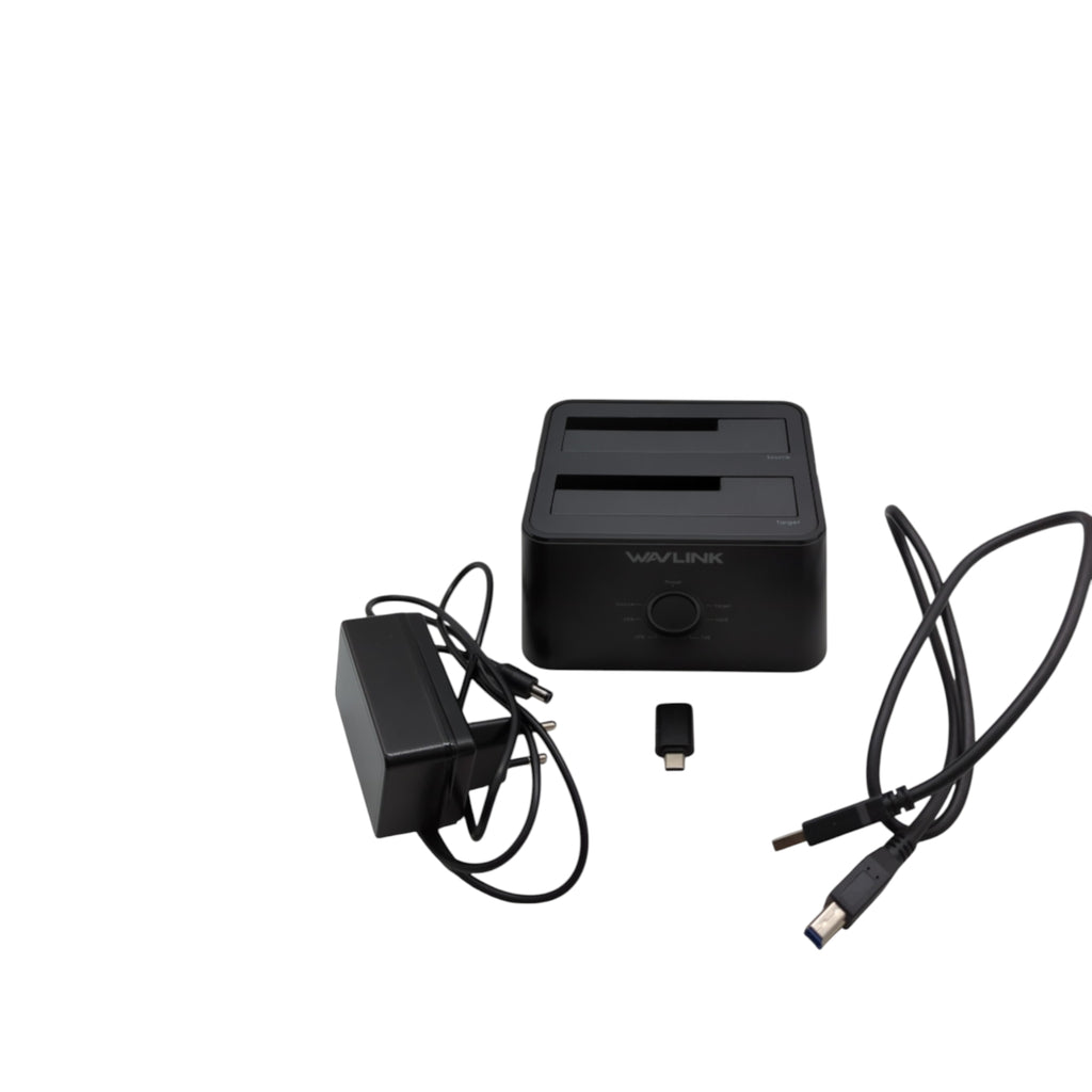 WAVLINK USB 3.0 SATA Dual-Bay Dockingstation 2,5/3,5" HDD SSD 2x16TB