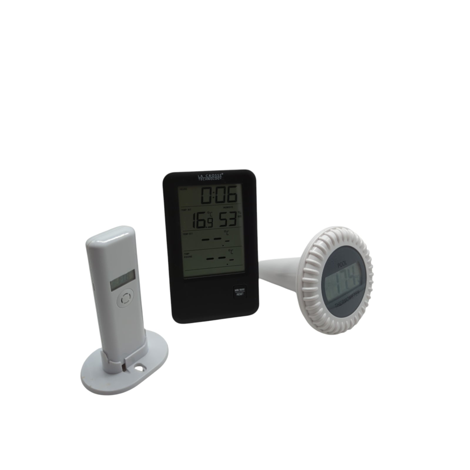 La Crosse Technology WS9068 Temperature Station Pool Sensor Black