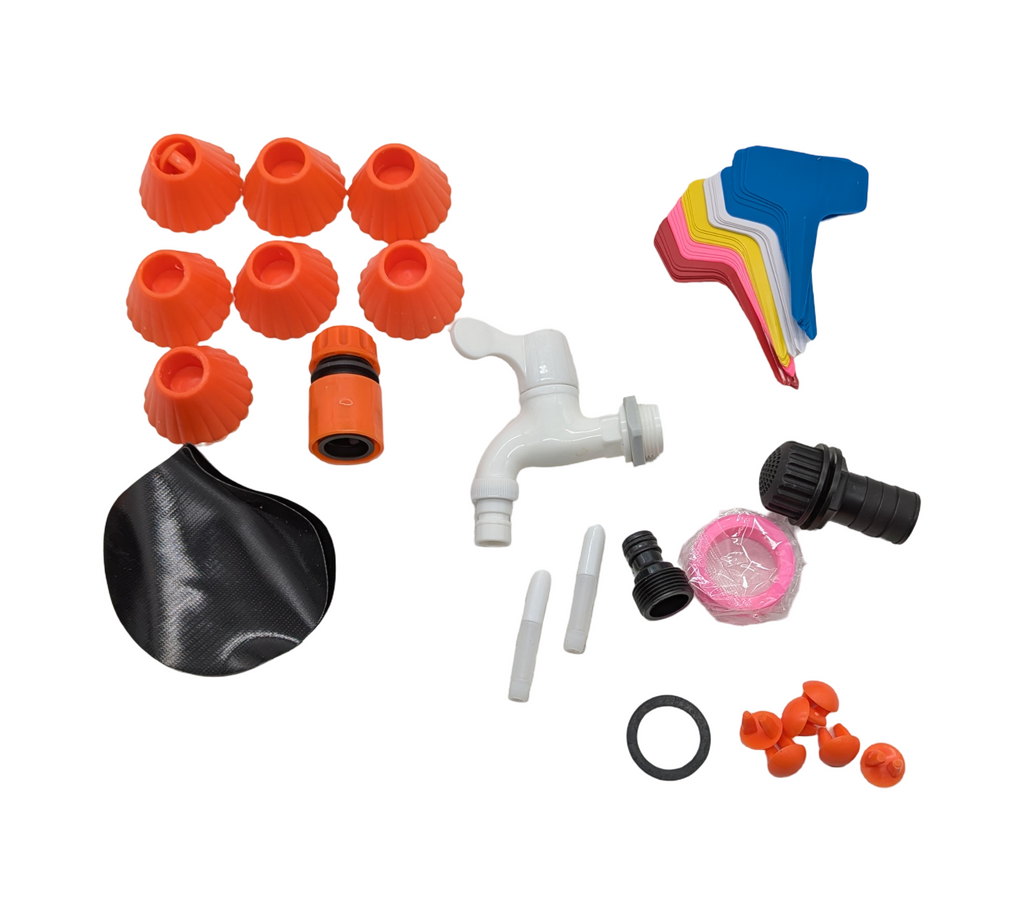 VEVOR Faltbare Regentonne 380 L PVC Wassertank mit Zapfhähnen