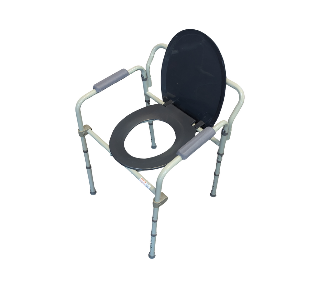VEVOR Toilettenstuhl Nachtkommode höhenverstellbar 44-59 cm 5,8 L Eimer
