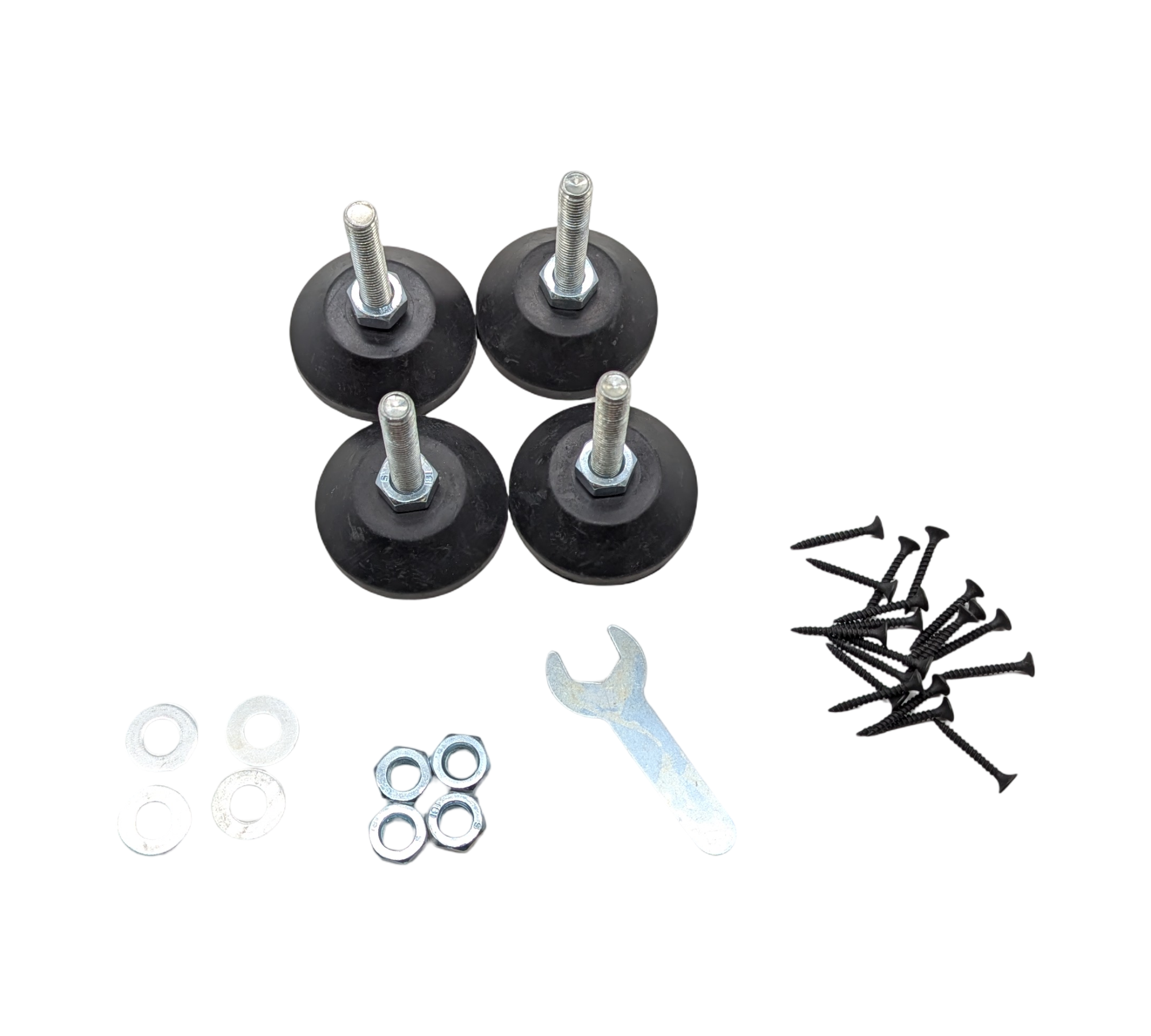 VEVOR Tischkufen 2er-Set 711mm Tischbeine Stahl Schwarz 454kg