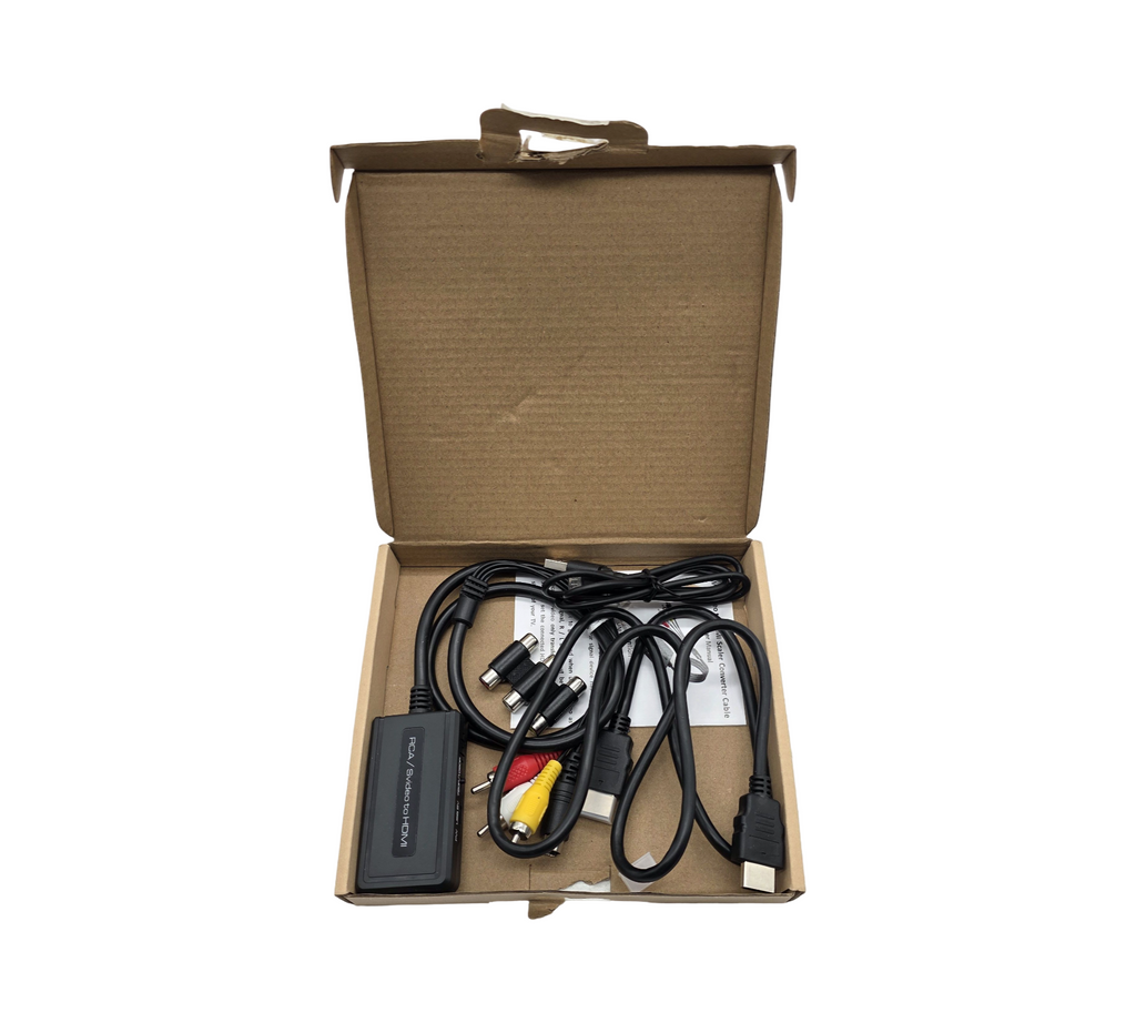 PARUIEN 2-in-1 RCA/S-Video auf HDMI Konverter 720P/1080P