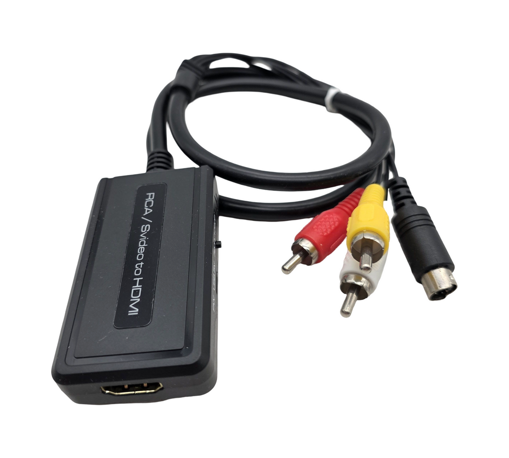 PARUIEN 2-in-1 RCA/S-Video auf HDMI Konverter 720P/1080P