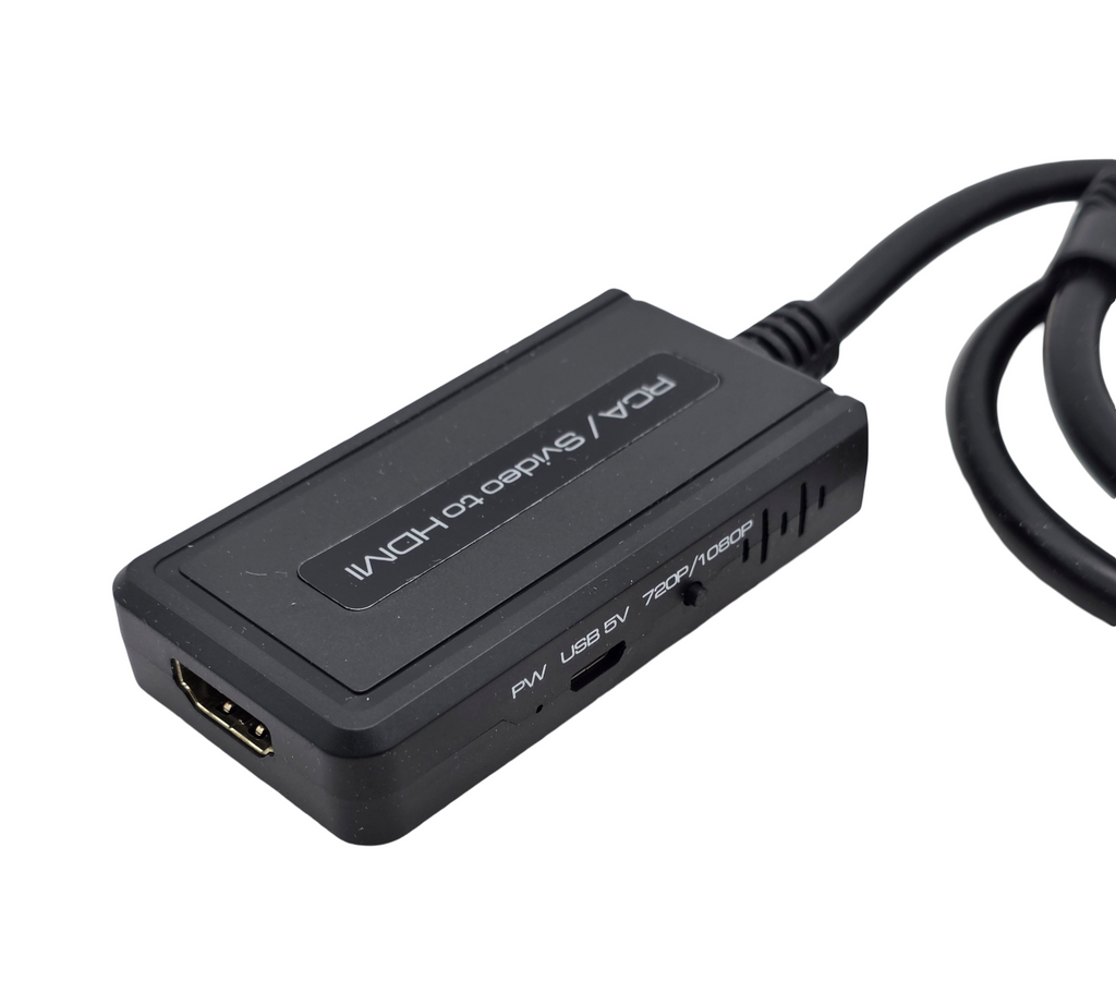 PARUIEN 2-in-1 RCA/S-Video auf HDMI Konverter 720P/1080P