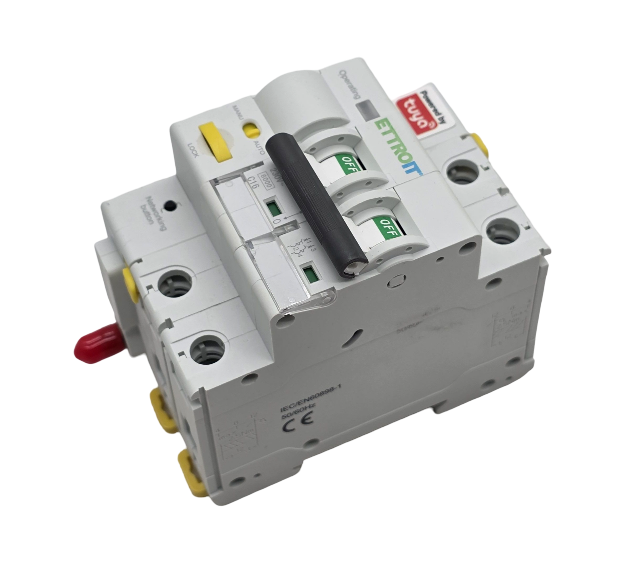 ZOREI Smart WiFi Leitungsschutzschalter 2P 16A 30mA Tuya App