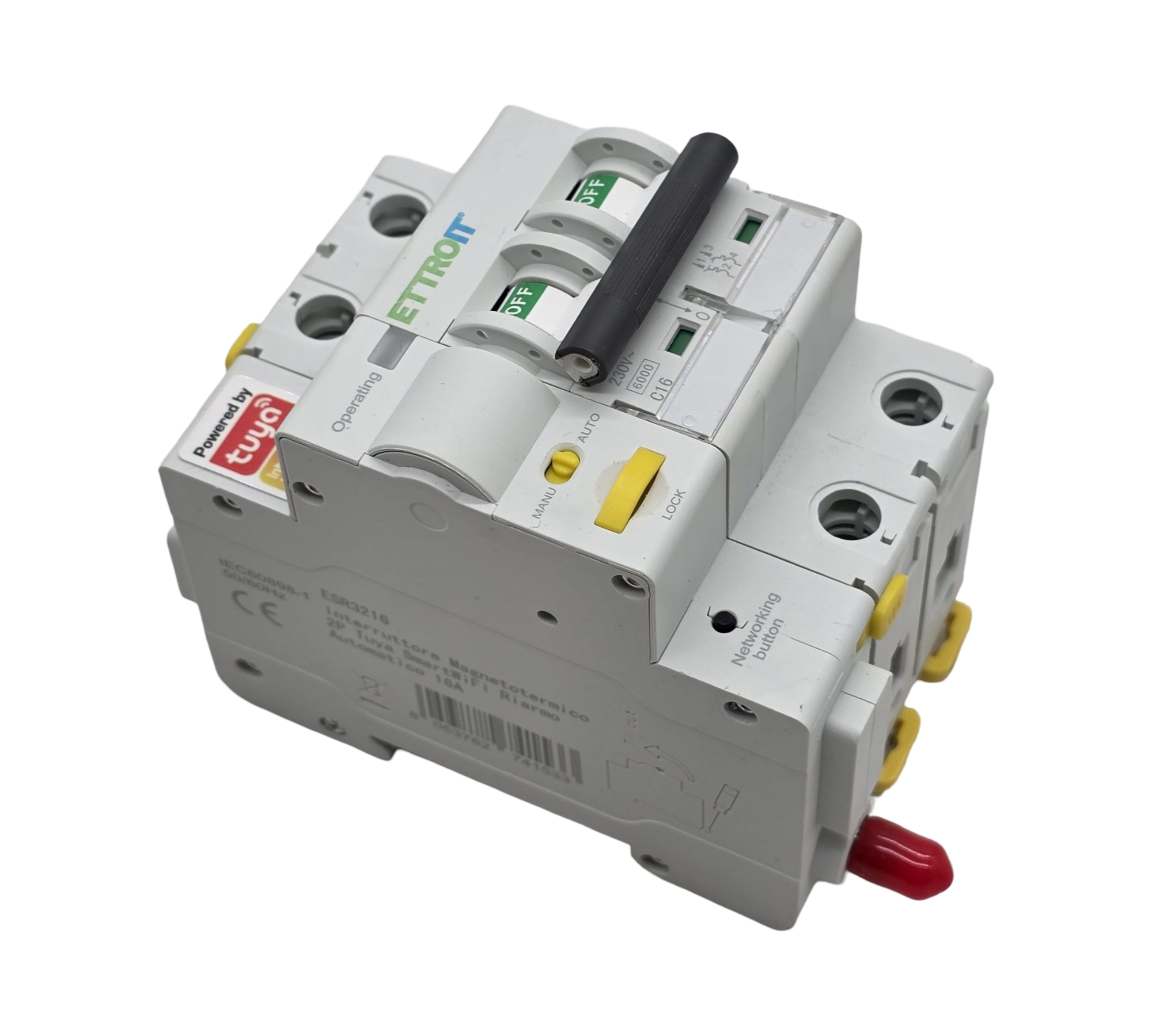 ZOREI Smart WiFi Leitungsschutzschalter 2P 16A 30mA Tuya App