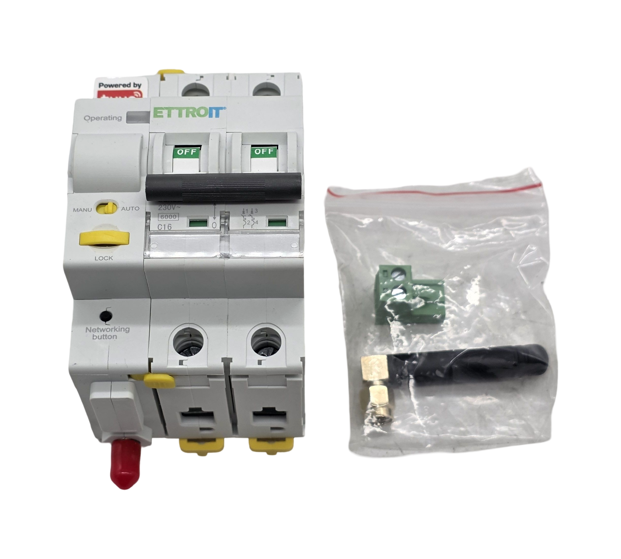 ZOREI Smart WiFi Leitungsschutzschalter 2P 16A 30mA Tuya App