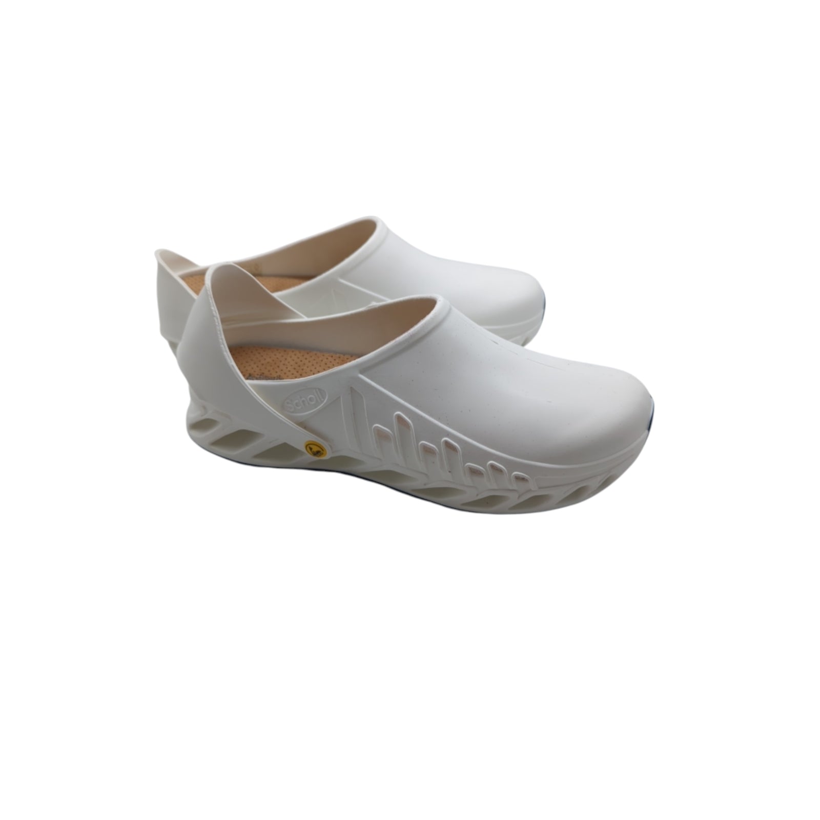 Scholl F293781065410 Unisex Shoes for Healthcare Professionals, White, Size 41
