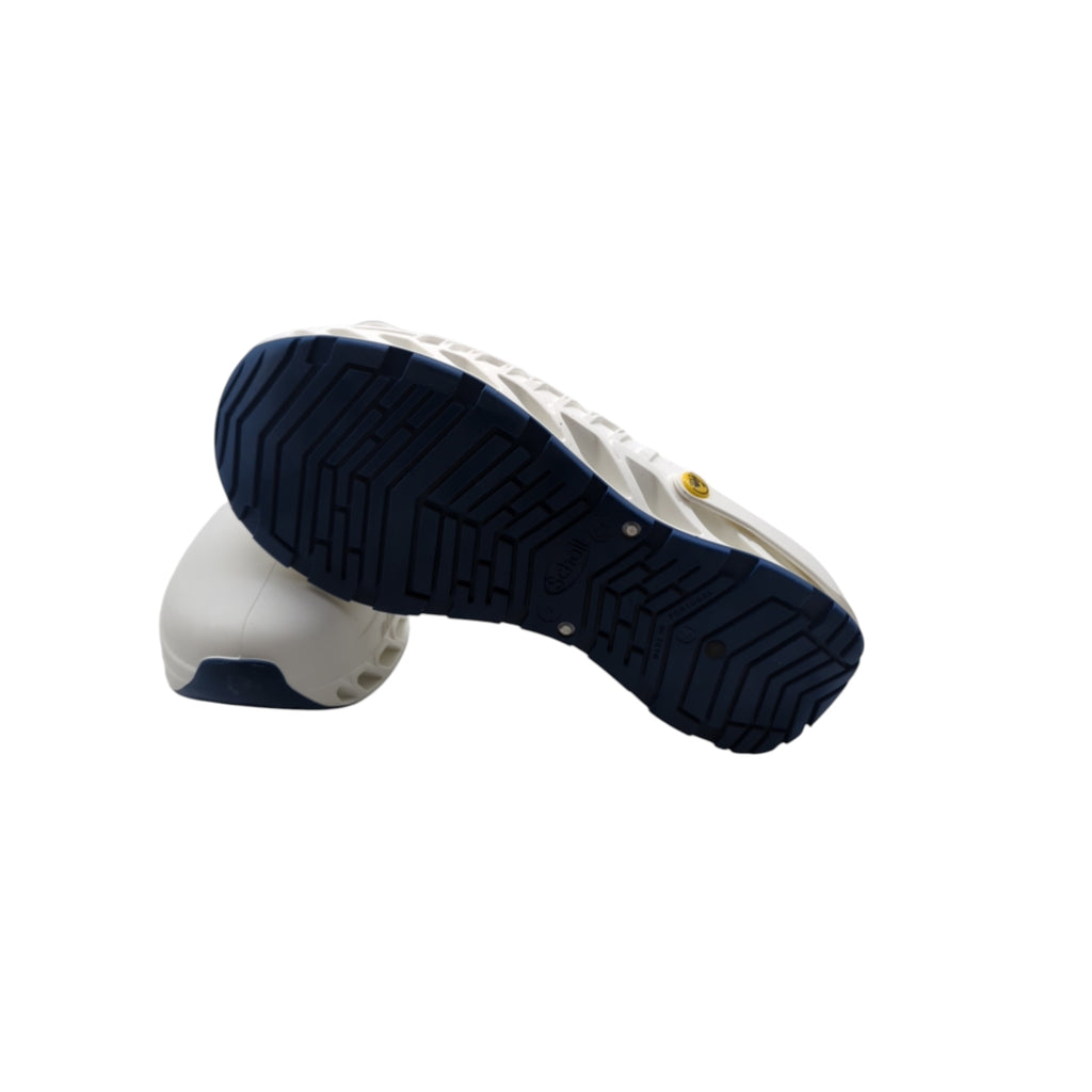 Scholl F293781065410 Unisex Shoes for Healthcare Professionals, White, Size 41