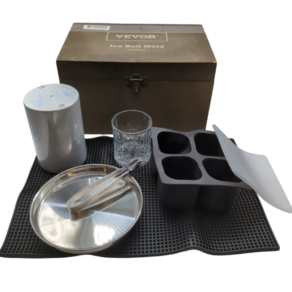 VEVOR Eiskugelpresse Set 60 mm, Eiswürfelform mit Zubehör