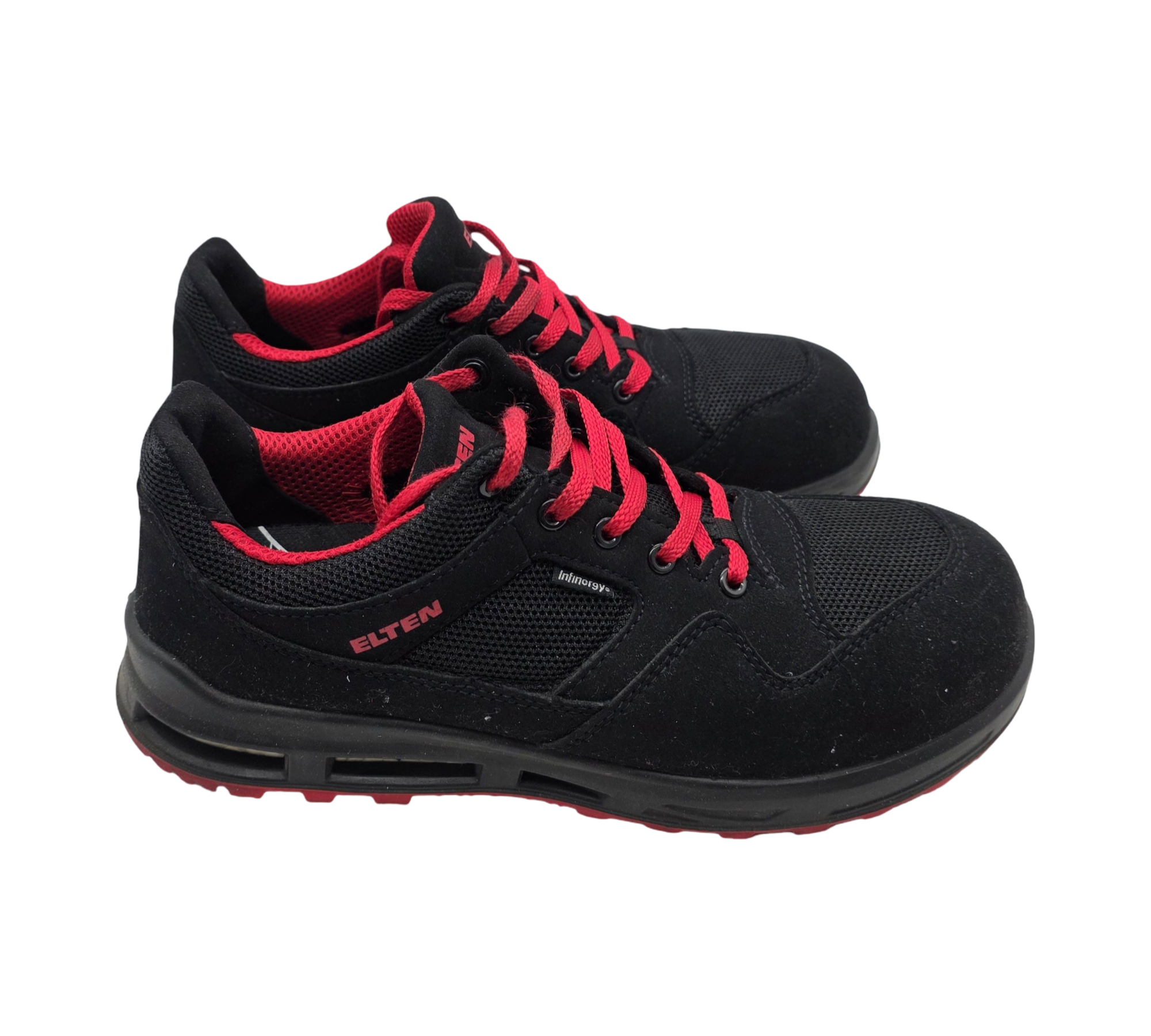 ELTEN LAKERS XXT Low ESD S1P Sicherheitsschuhe, Schwarz/Rot, Gr. 42