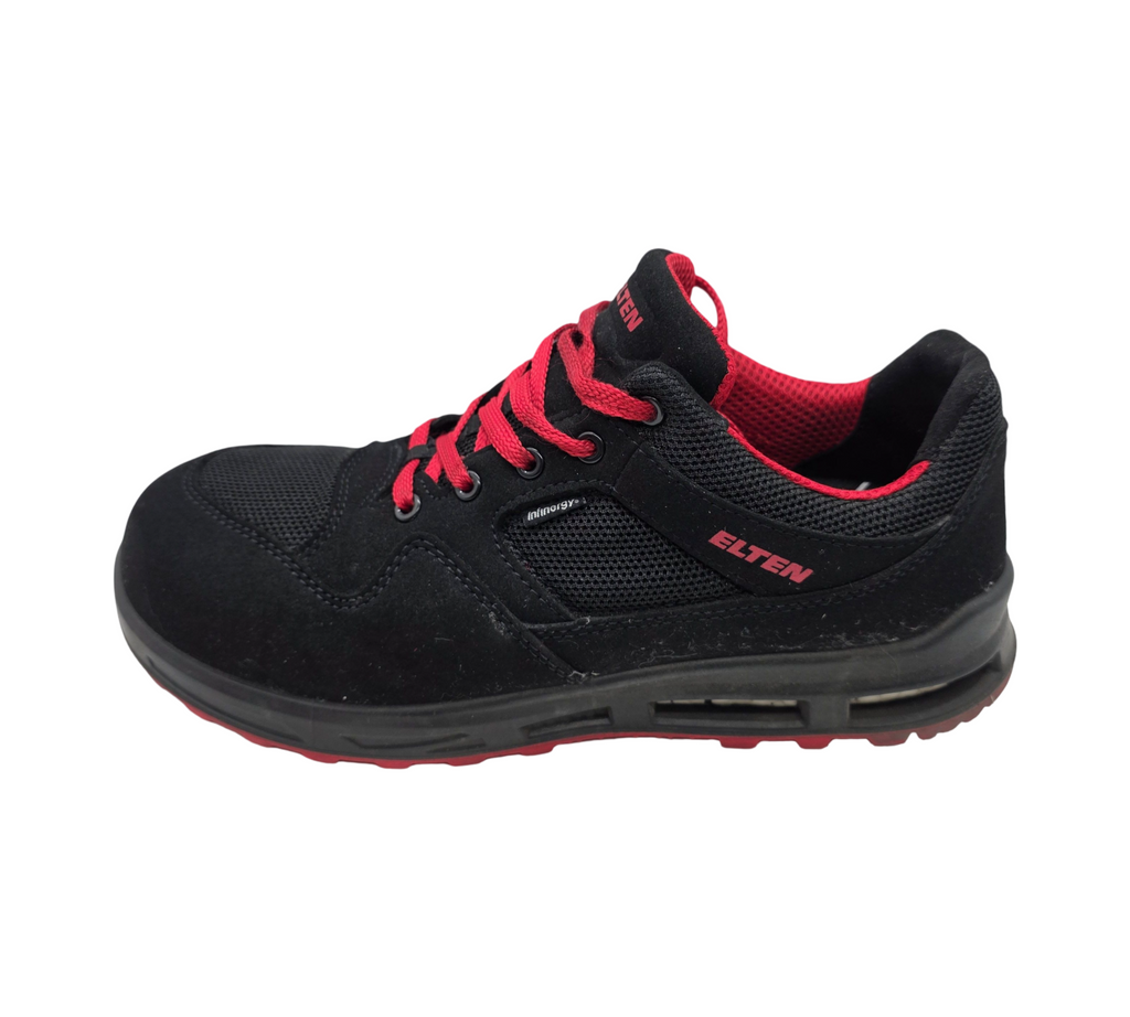 ELTEN LAKERS XXT Low ESD S1P Sicherheitsschuhe, Schwarz/Rot, Gr. 42