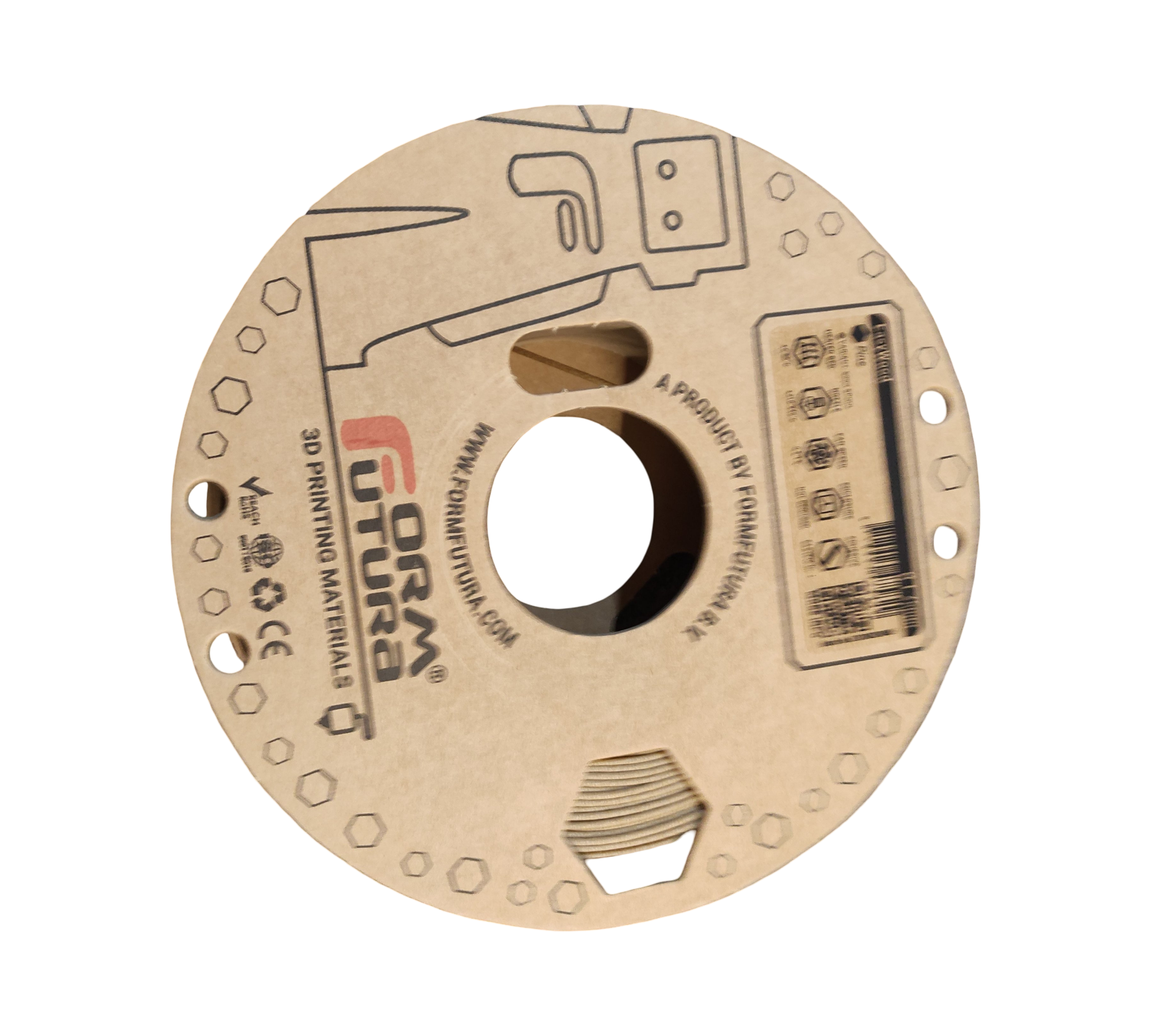Formfutura EasyWood Filament für 3D-Drucker, 1,75 mm, Kiefer