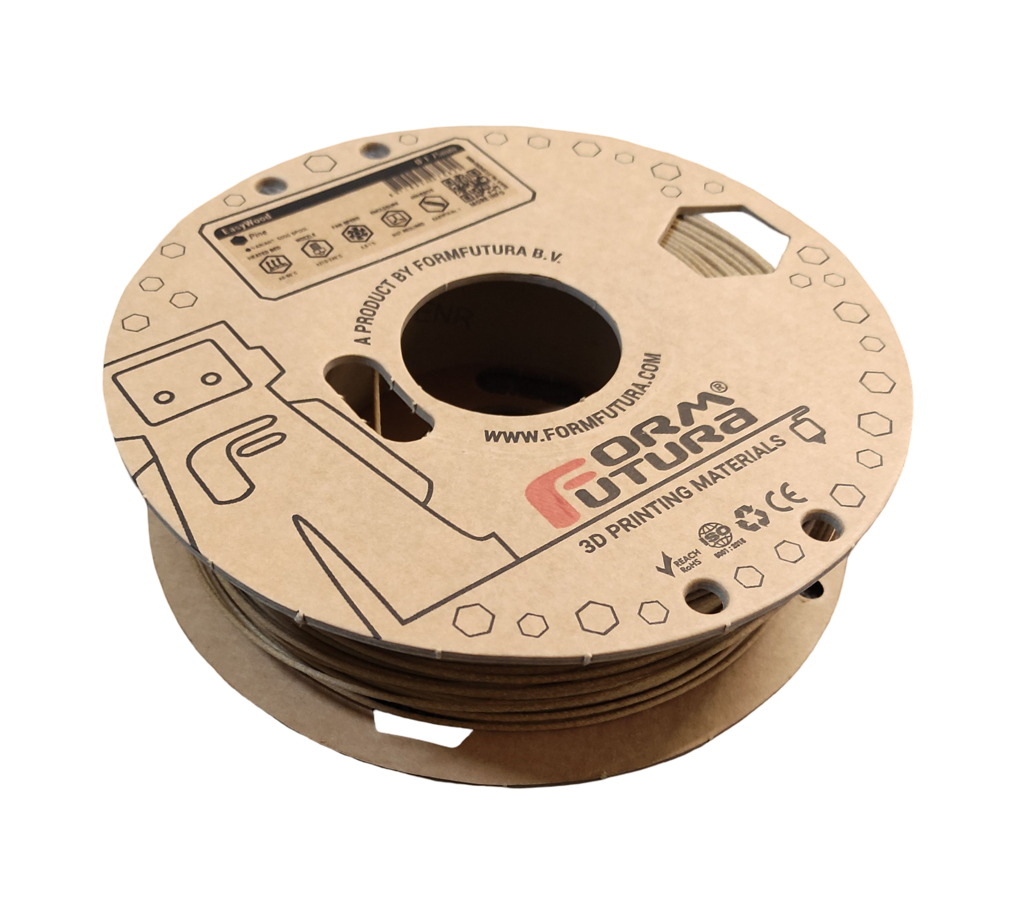 Formfutura EasyWood Filament für 3D-Drucker, 1,75 mm, Kiefer