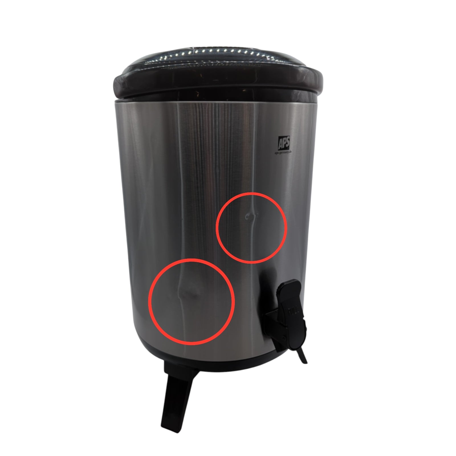 APS Iso-Dispenser 9.5 L, stainless steel, 24 × 42 cm