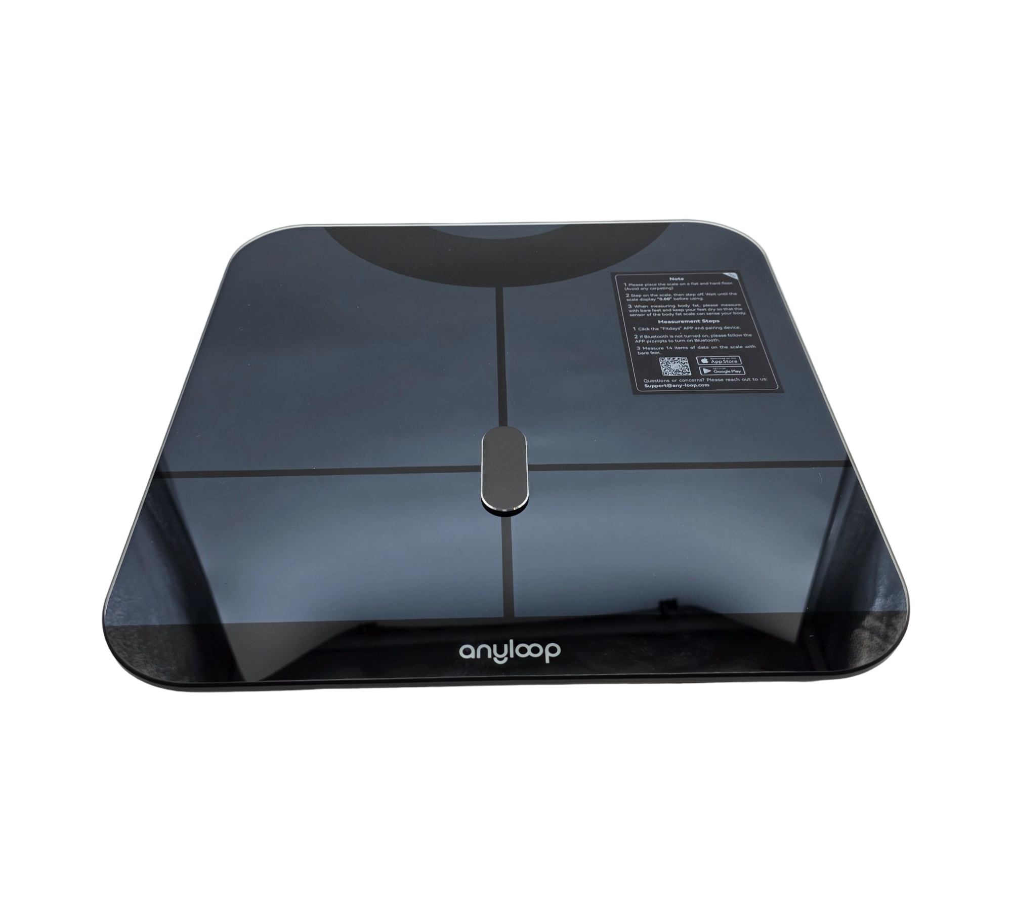 Anyloop Digital Body Weight Scale with App Connectivity, Bluetooth, up to 180 kg