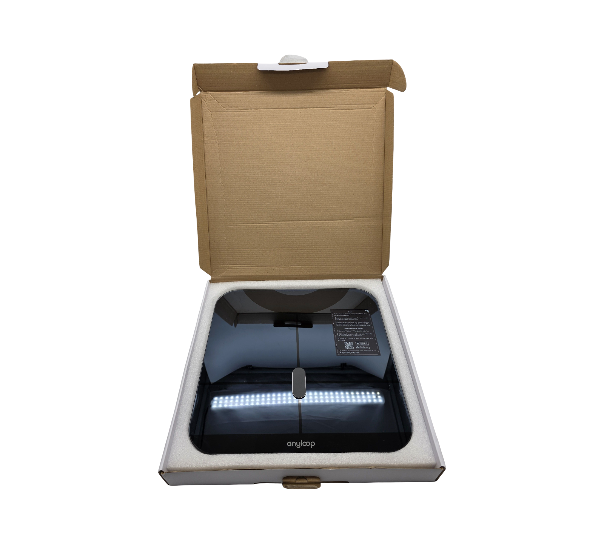 Anyloop Digital Body Weight Scale with App Connectivity, Bluetooth, up to 180 kg