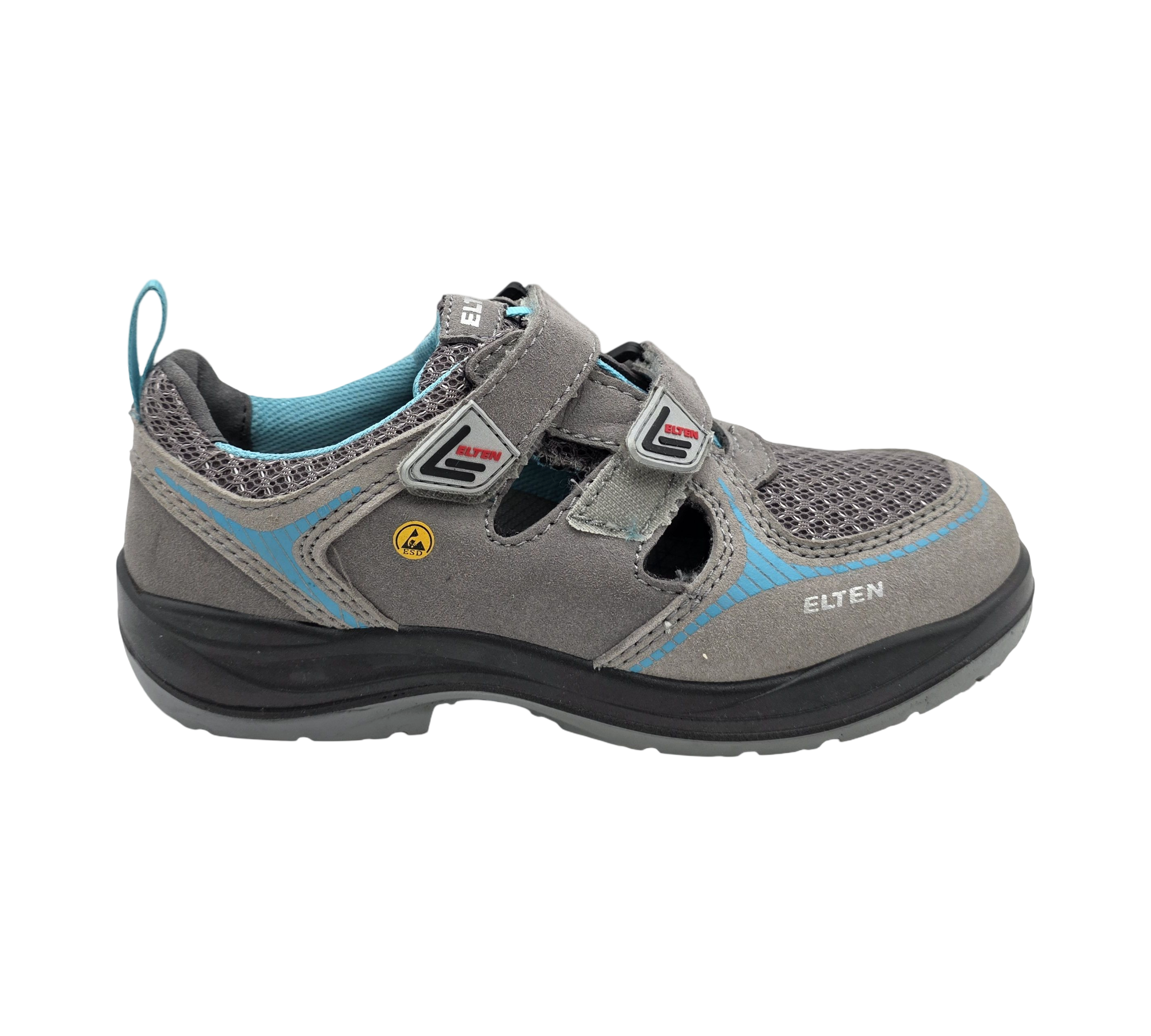 ELTEN Sicherheitsschuhe MILA Aqua Easy S1 ESD Grau Türkis 38
