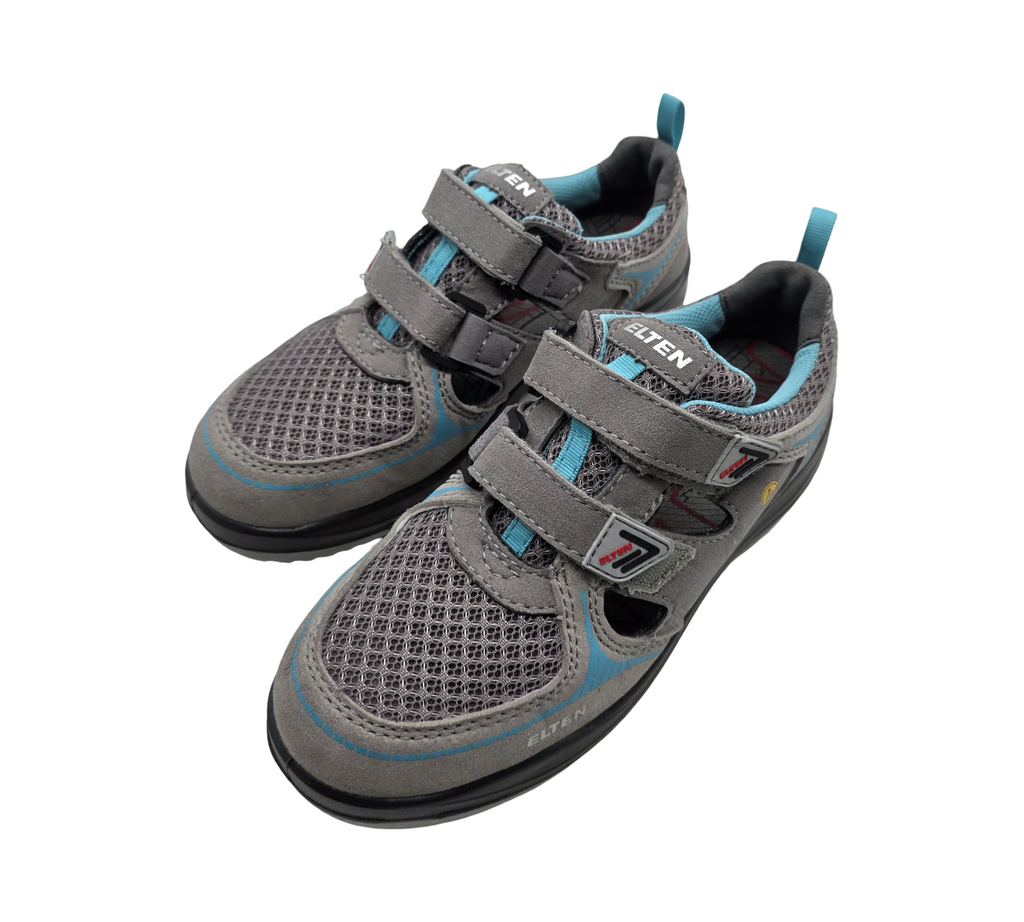 ELTEN Sicherheitsschuhe MILA Aqua Easy S1 ESD Grau Türkis 38