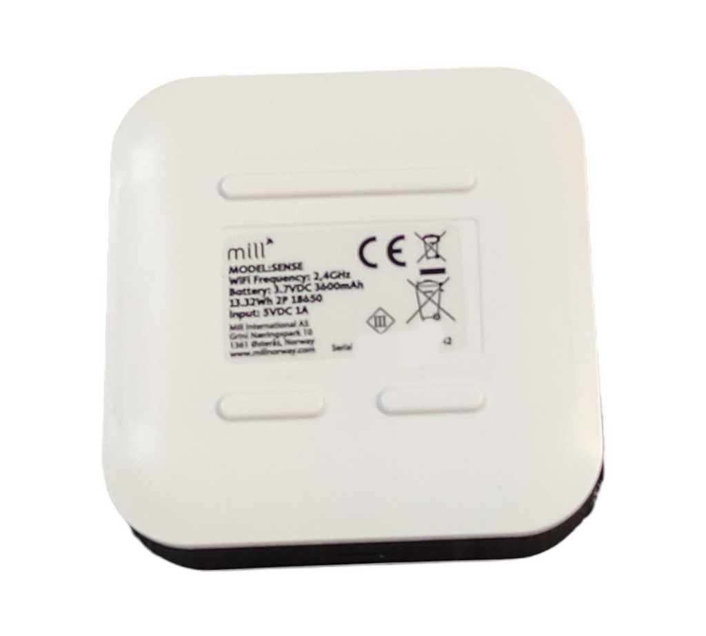 Mill Sense Luftqualitätssensor Innenraum CO2 TVOC Temperatur Feuchtigkeit Wi-Fi