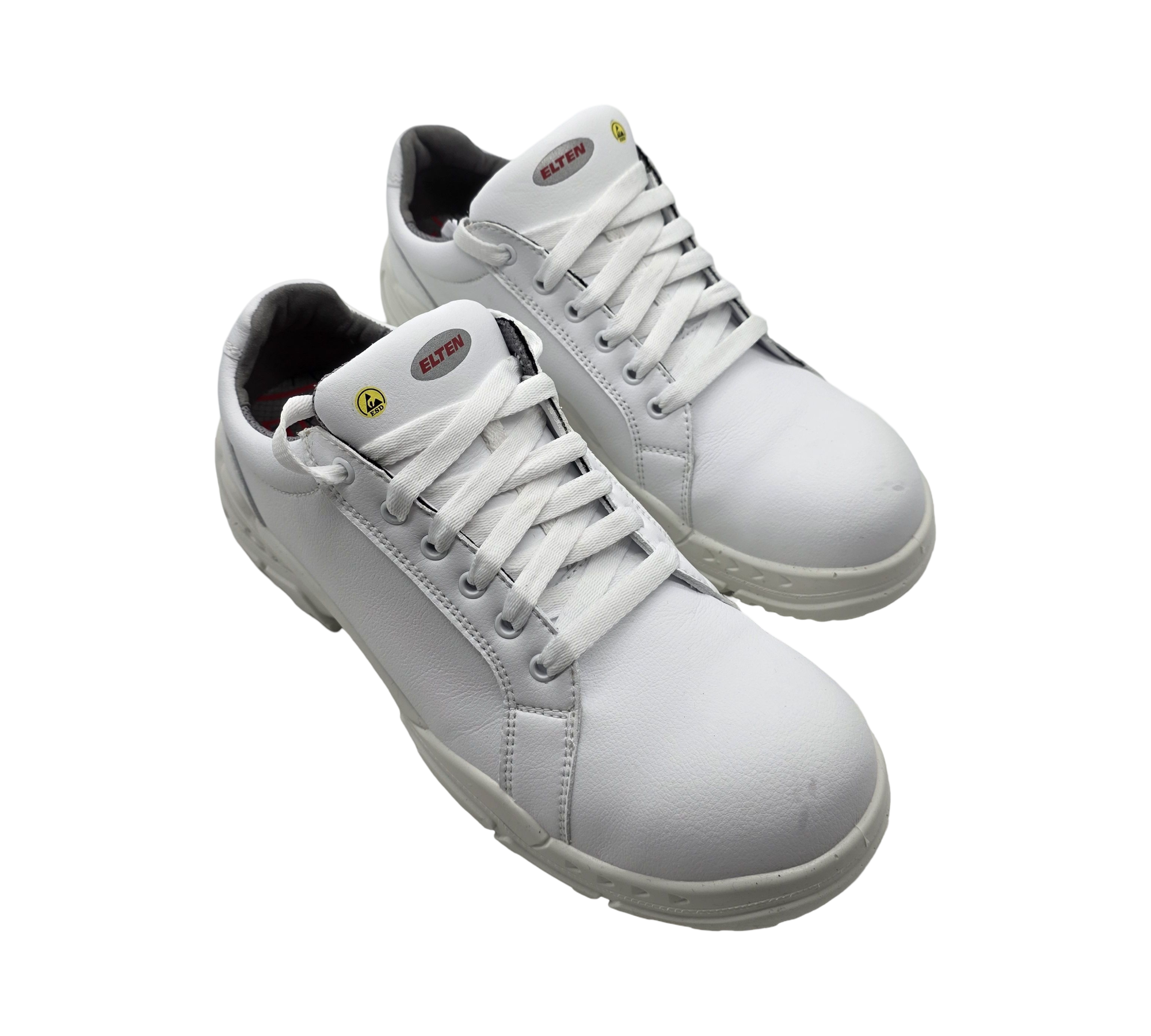 ELTEN WHITE Loop Low ESD S2 Sicherheitsschuhe Herren Stahlkappe Gr. 44 Weiß