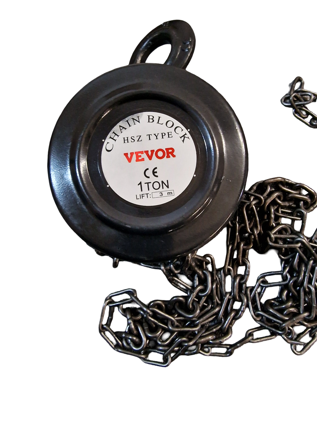 VEVOR manueller Kettenzug, 1 Tonne Tragkraft, 3 m Hublänge
