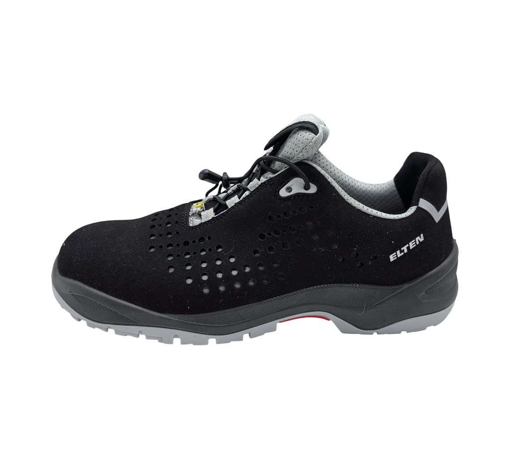 ELTEN Impulse Grey Low ESD S1 Sicherheitsschuhe Herren Gr. 46 Grau