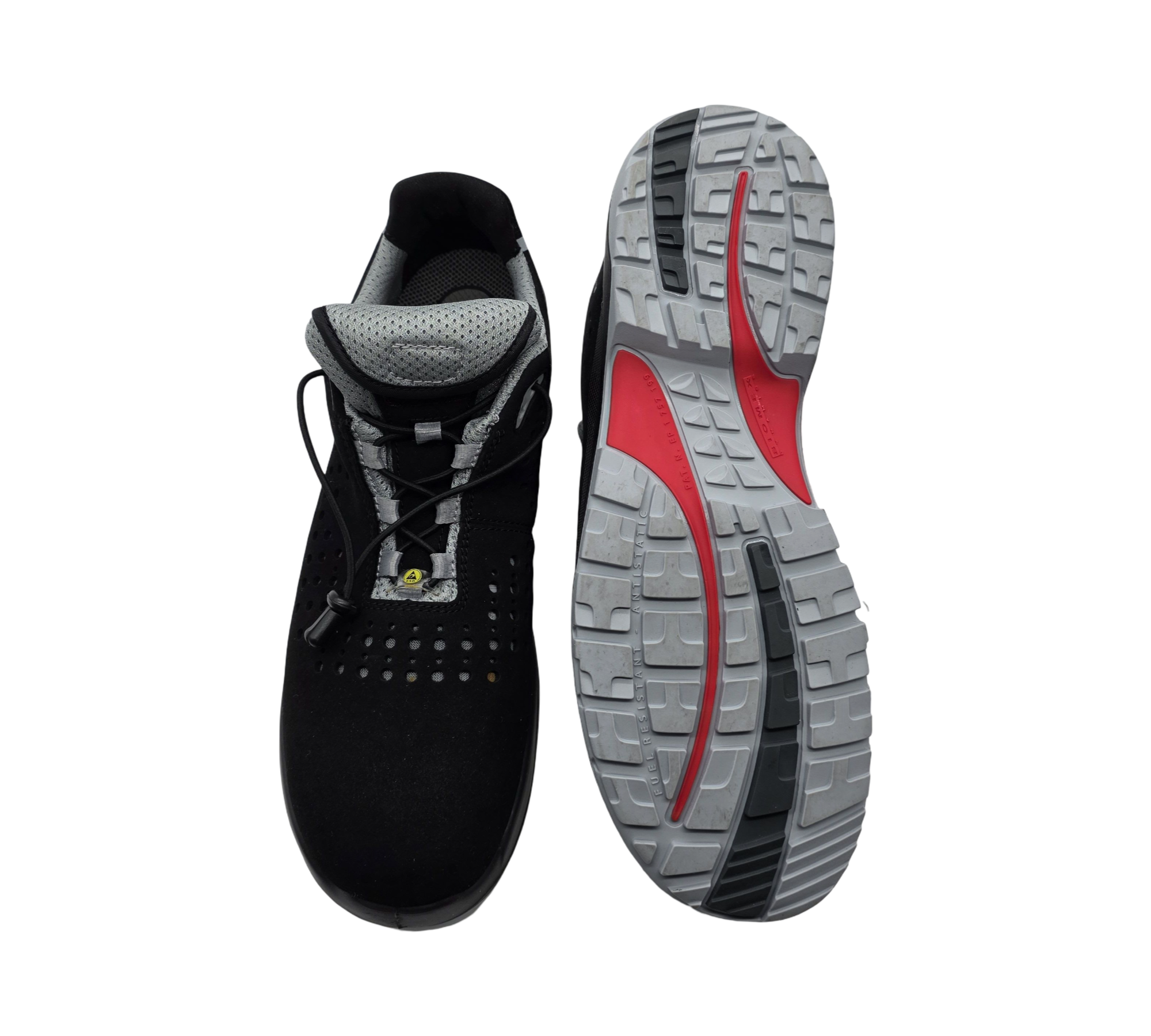 ELTEN Impulse Grey Low ESD S1 Sicherheitsschuhe Herren Gr. 46 Grau