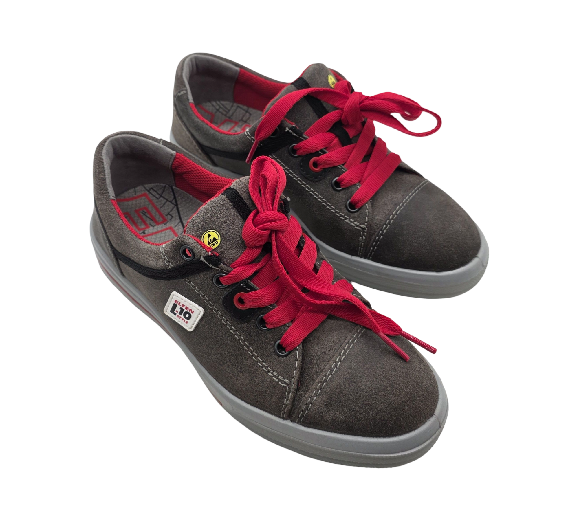 ELTEN VINTAGE Lady Low ESD S3 Safety Shoes for Women, Steel Toe, Size 36, Grey