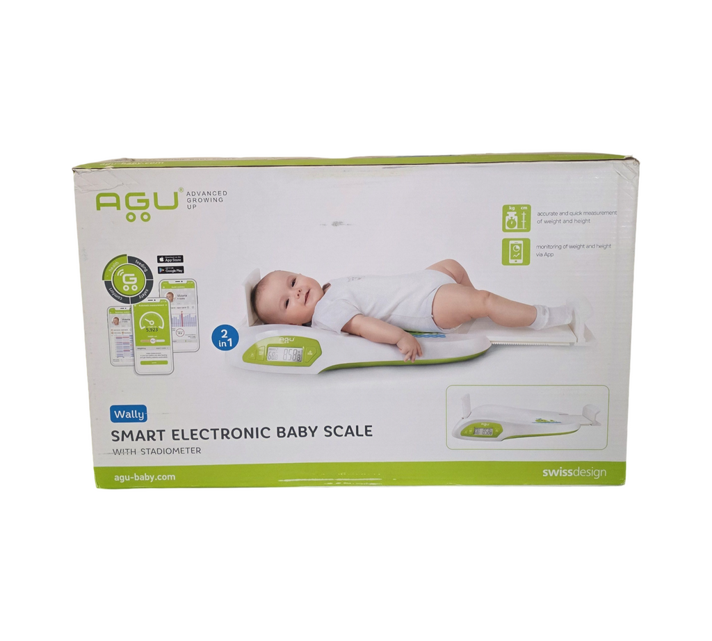 Wally Smart Baby Scale Digital Baby Scale with AGU App White