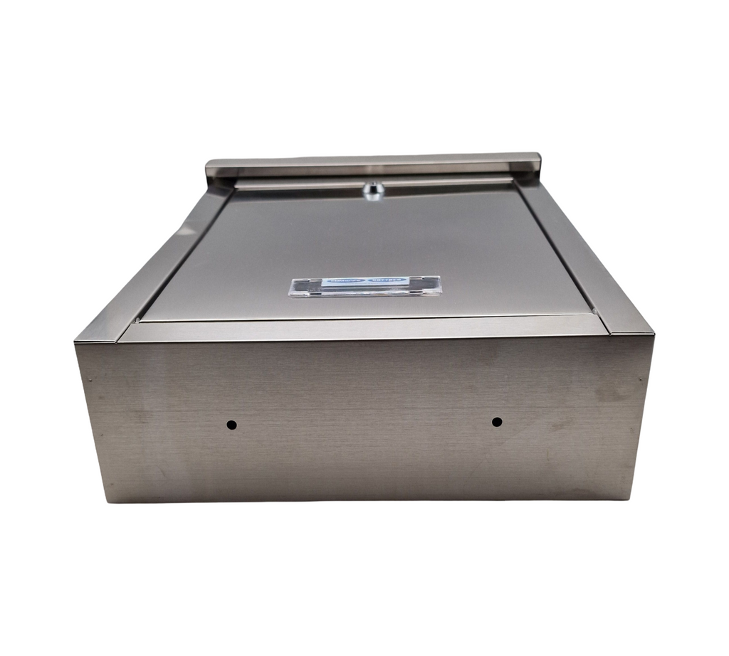 Rottner Brighton Wandbriefkasten Edelstahl Briefkasten Inox Silber