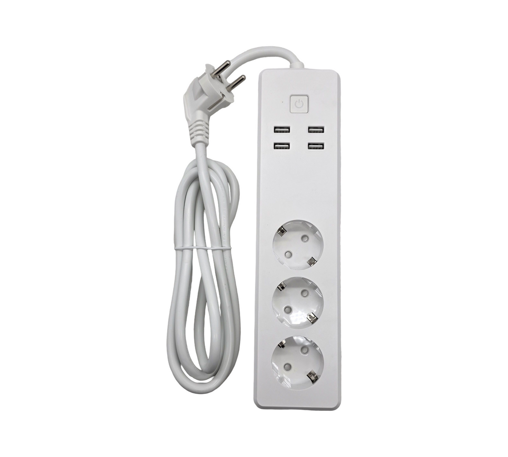 Refoss Smarte Steckdosenleiste WiFi 3 Steckdosen 4 USB HomeKit Alexa