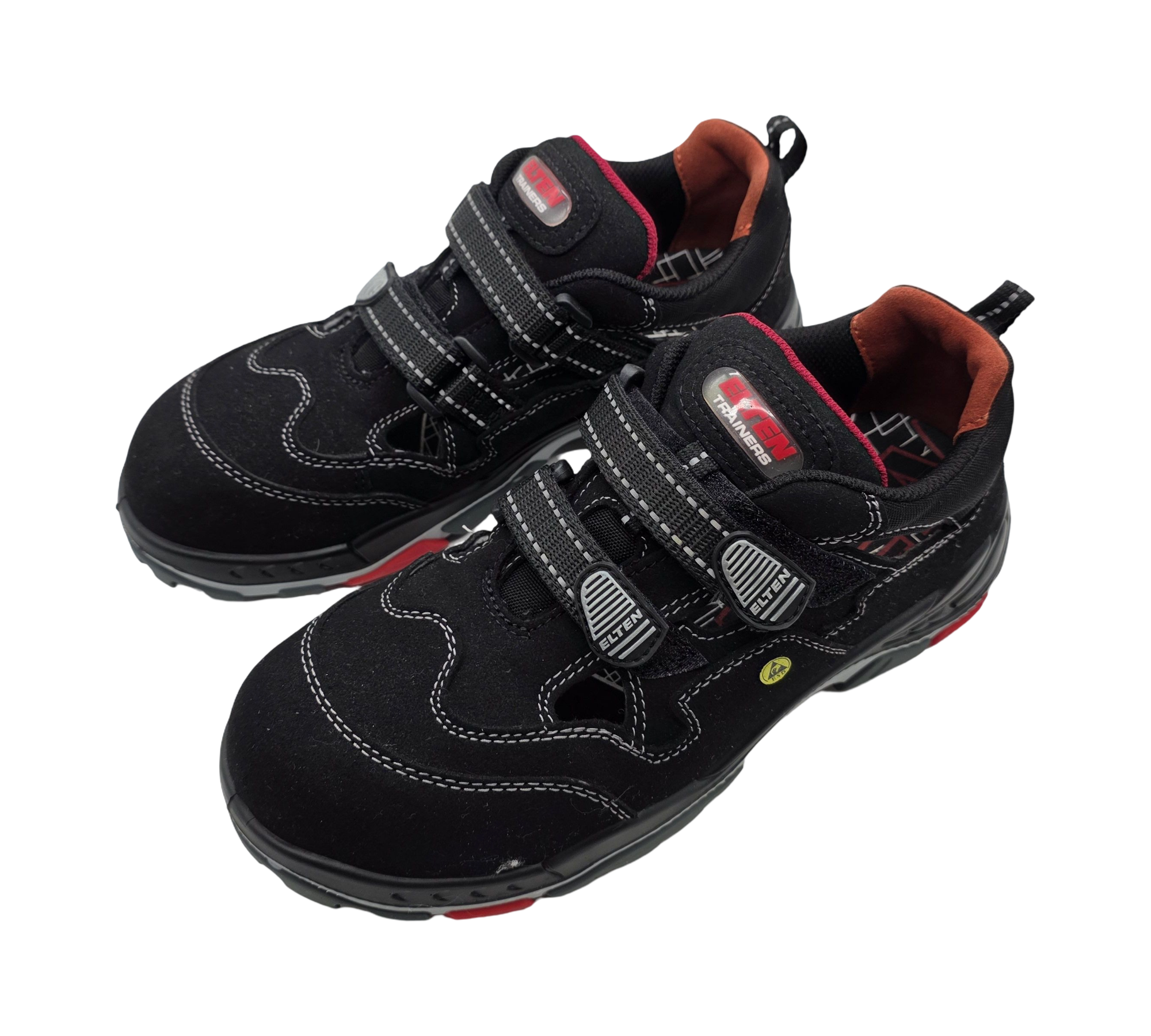 ELTEN SCOTT ESD S1P Sicherheitsschuhe Unisex Kunststoffkappe Gr. 40 Schwarz