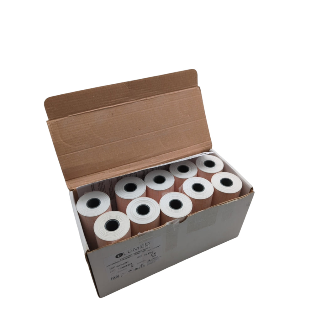 GIMA 33059 Thermopapierrolle EKG Papier 112 mm x 25 m 10er-Pack