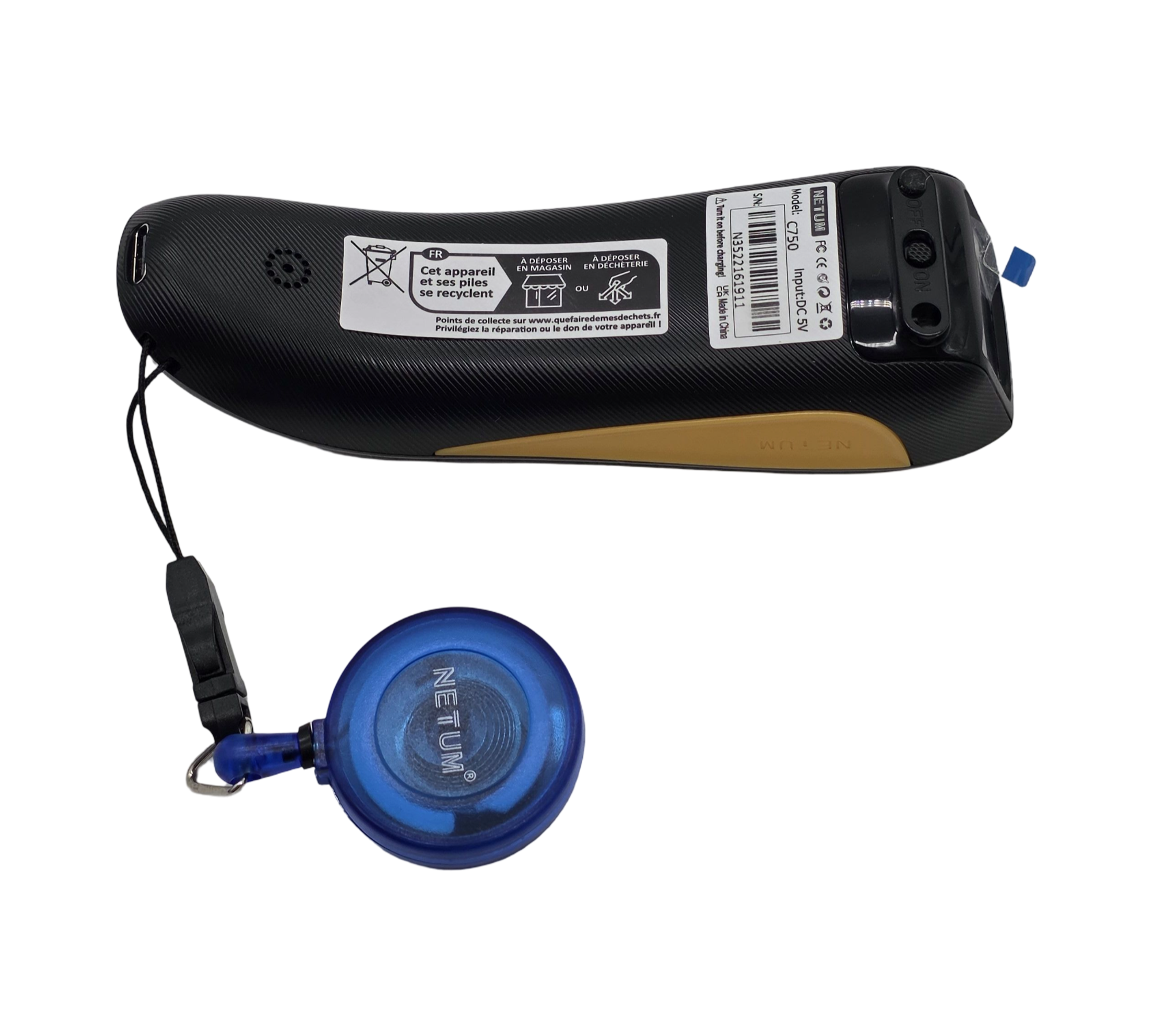 NETUM C750 Barcode-Scanner Kabellos Bluetooth USB 1D 2D QR Inventur