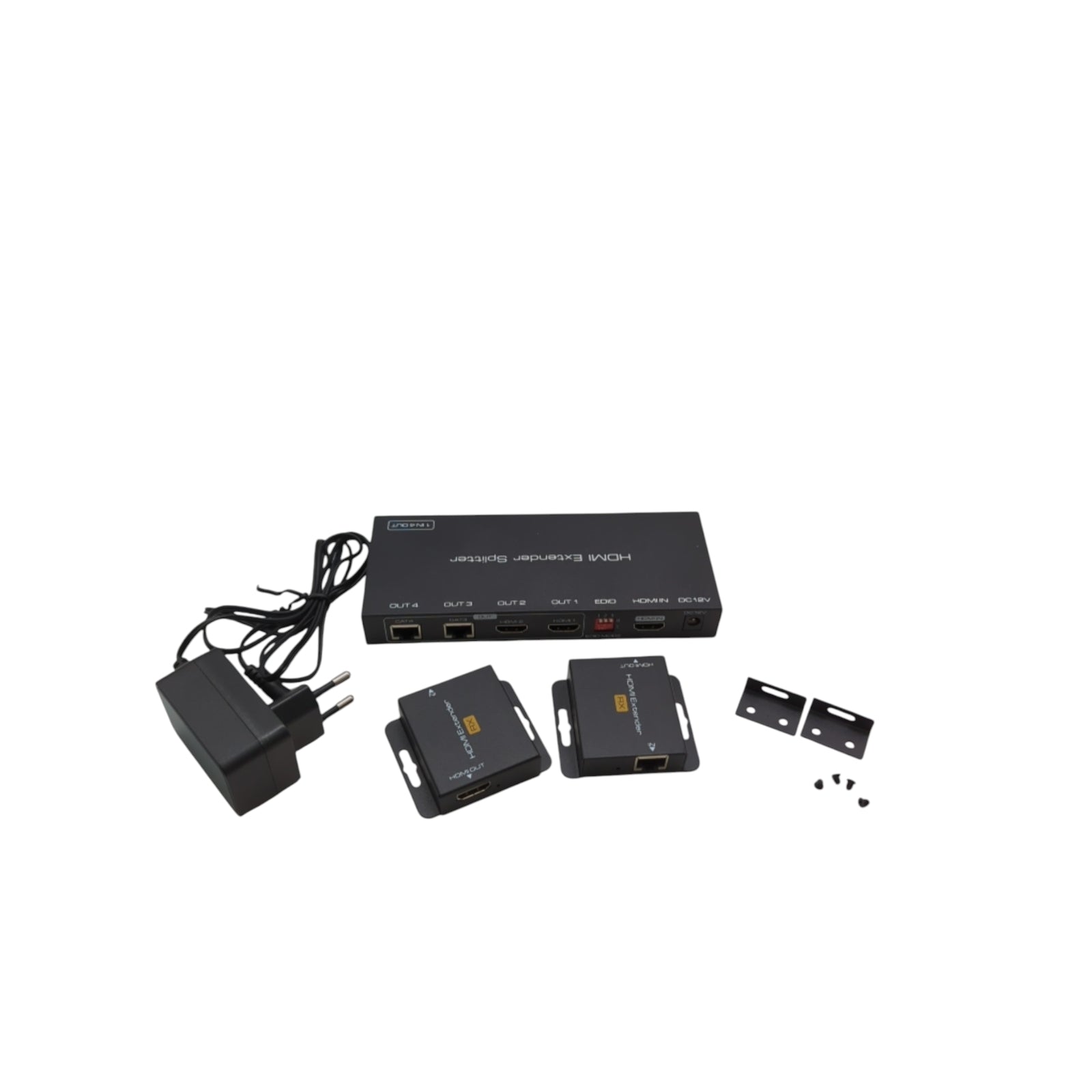 VPFET HDMI Extender 1 In 2 Out Splitter Cat5e/6 50m POC EDID 1080p