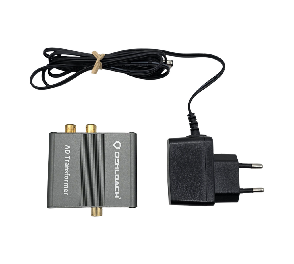 OEHLBACH AD Transformer Signalwandler RCA Cinch auf SPDIF Toslink Vollmetall