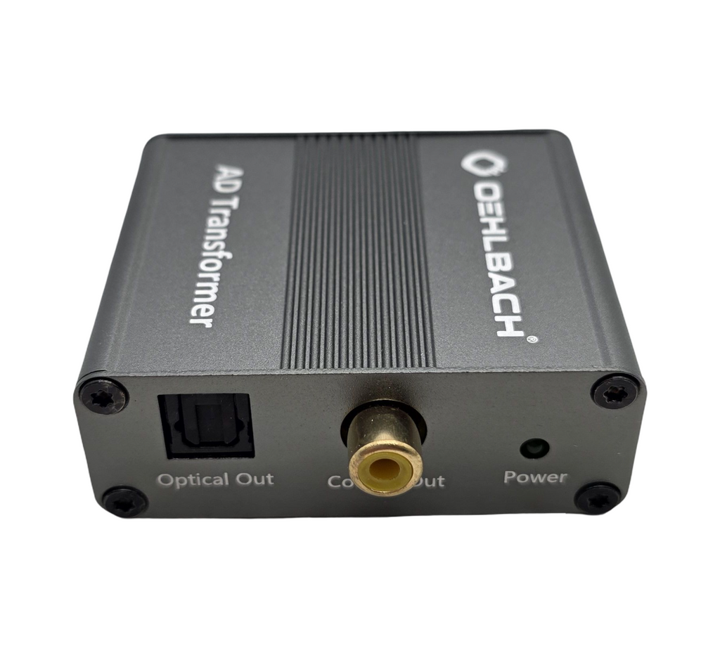 OEHLBACH AD Transformer Signalwandler RCA Cinch auf SPDIF Toslink Vollmetall
