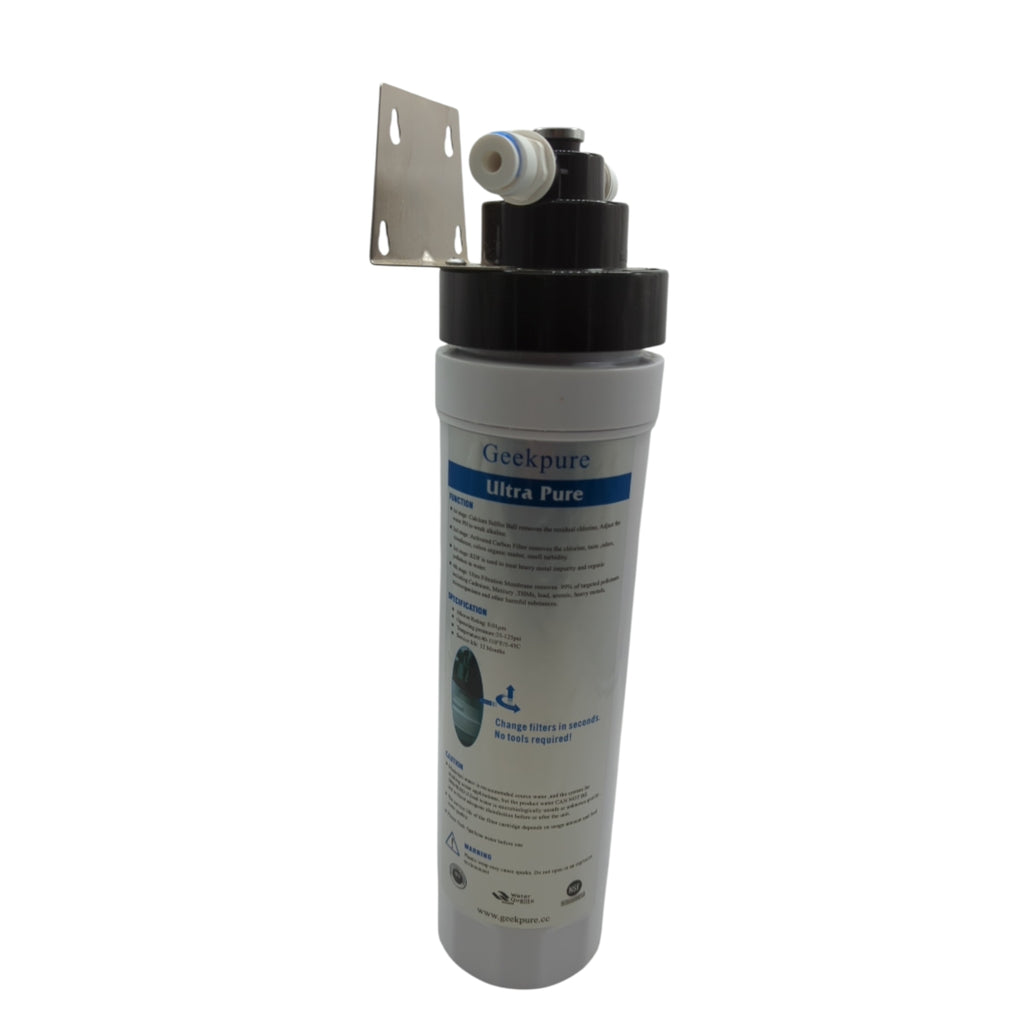 Geekpure 4-Stufen Trinkwasserfilter Unterspüle Wasserfilteranlage 0,01 Mikron