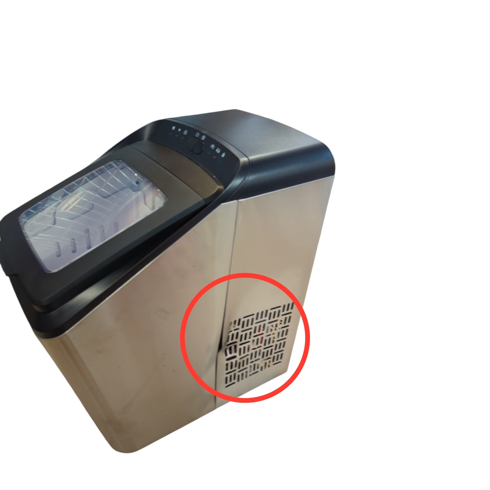 H.Koenig KBP40 Eiswürfelbereiter 15 kg/24h 2 Größen 2,8L Silber