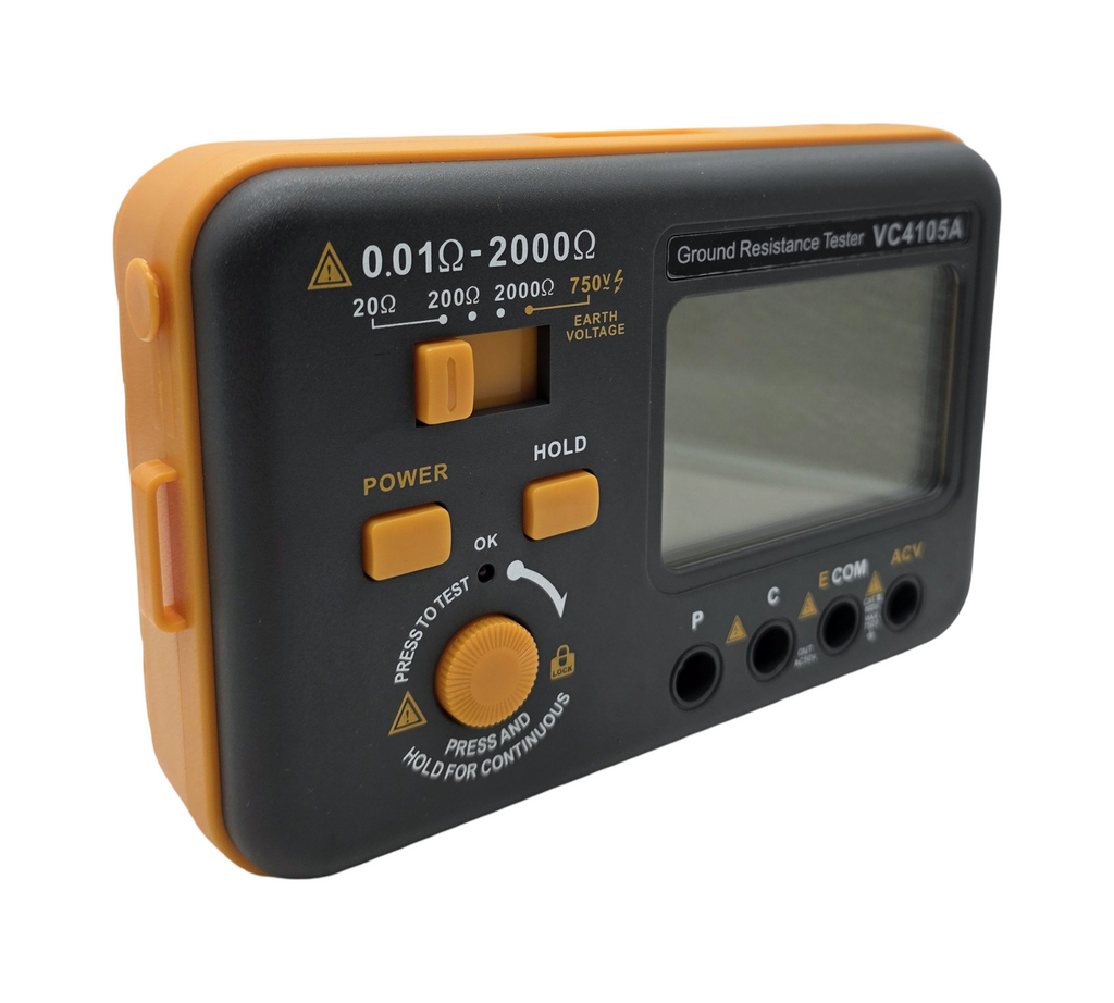 InteChez VC4105A Erdungswiderstandsmesser digital LCD Anzeige staub- und feuchtigkeitsresistent