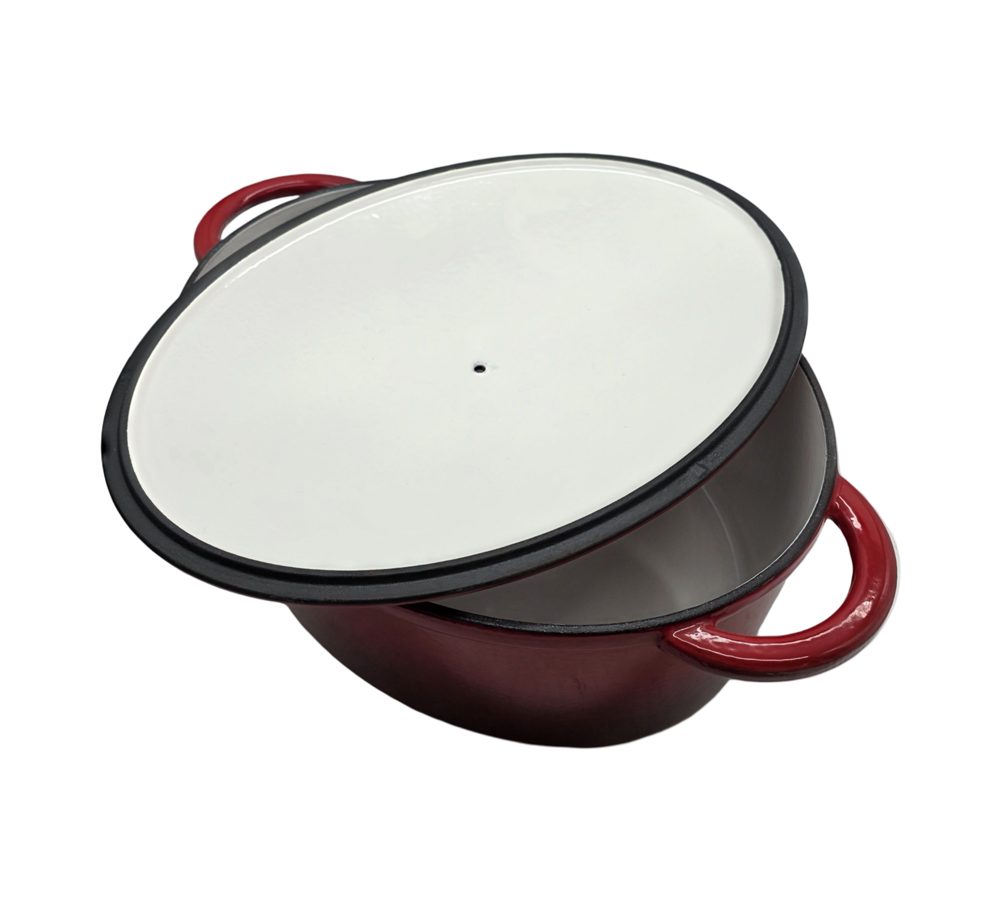 Sitram Gusseisen-Schmortopf 710839 Bräter Cocotte Rouge/Crème 33 cm