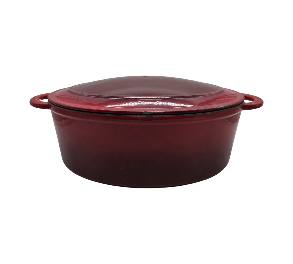 Sitram Gusseisen-Schmortopf 710839 Bräter Cocotte Rouge/Crème 33 cm