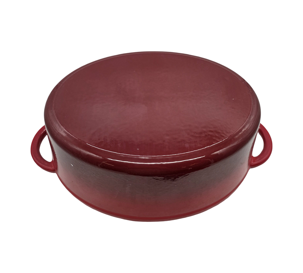 Sitram Gusseisen-Schmortopf 710839 Bräter Cocotte Rouge/Crème 33 cm