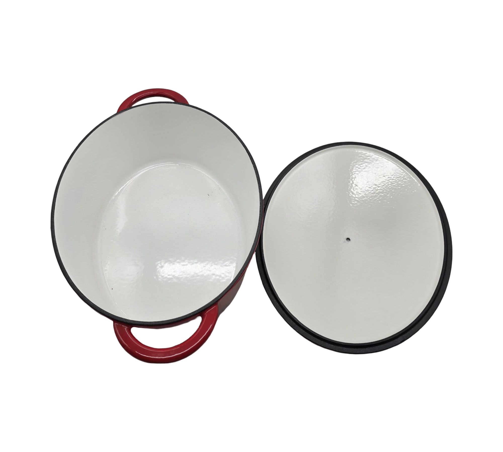 Sitram Gusseisen-Schmortopf 710839 Bräter Cocotte Rouge/Crème 33 cm