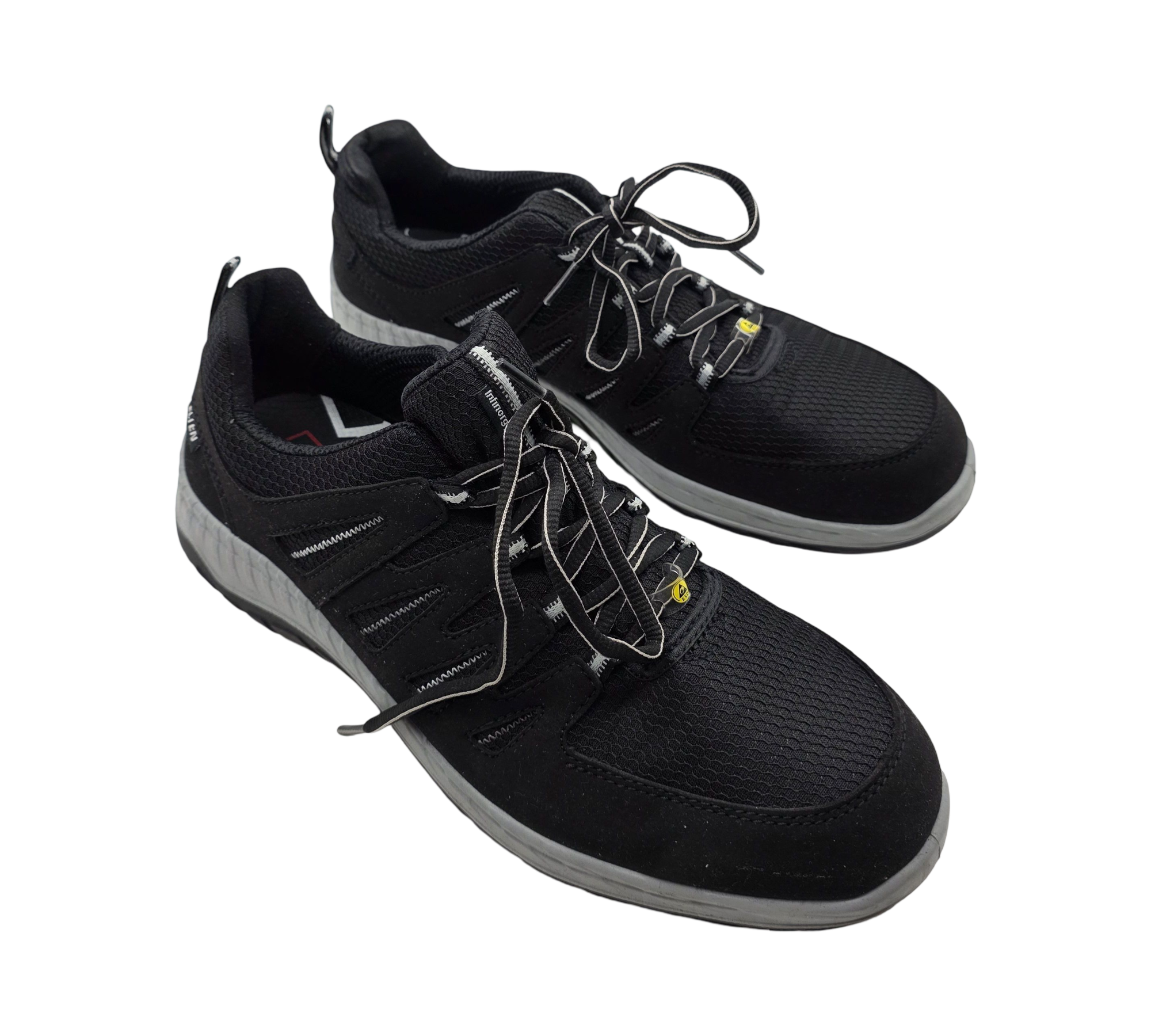 ELTEN MADDOX Low ESD S3 Sicherheitsschuhe Herren Stahlkappe Gr. 44 Schwarz/Grau