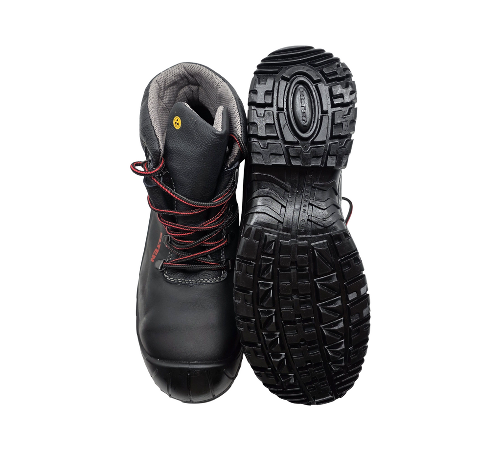 ELTEN RENZO XW Mid ESD S3 Sicherheitsstiefel Herren Stahlkappe Gr. 45 Schwarz