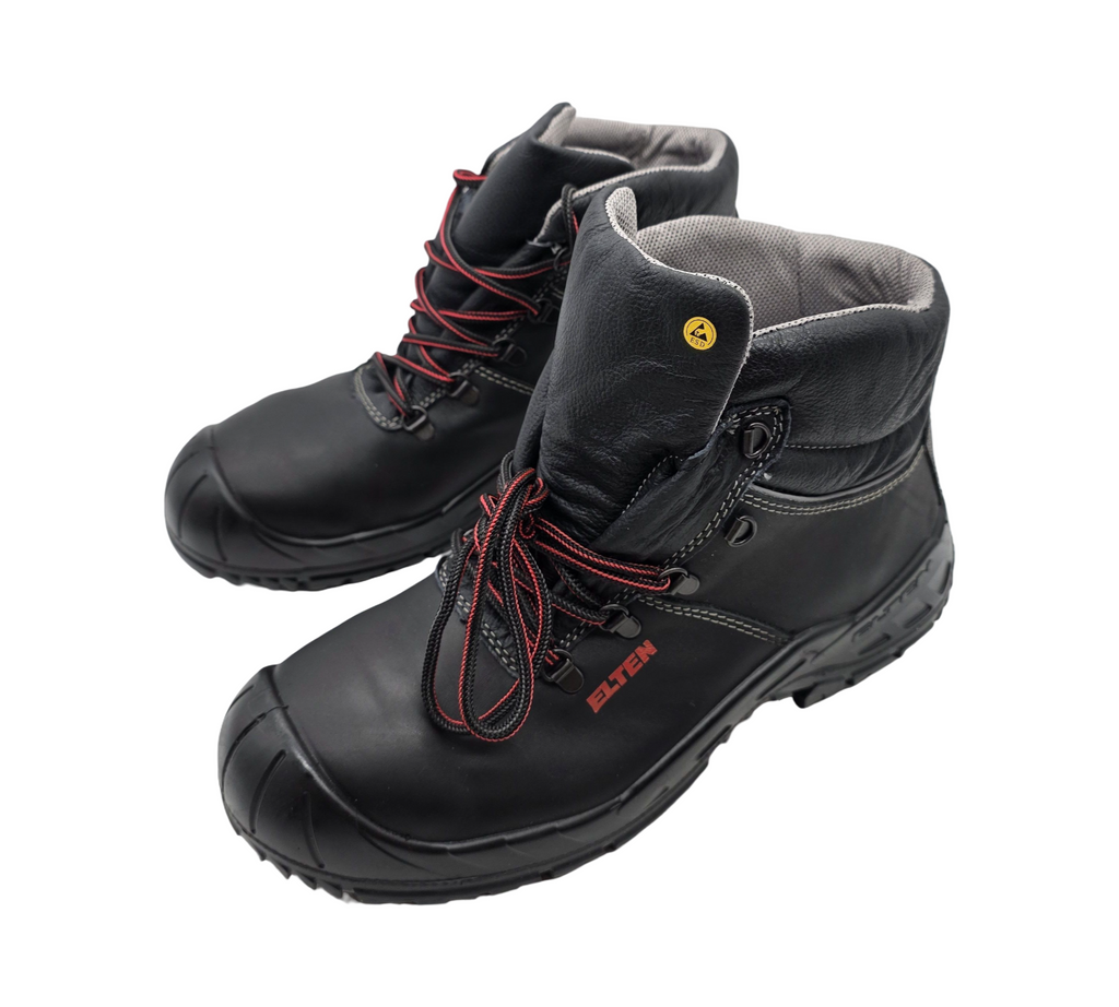 ELTEN RENZO XW Mid ESD S3 Sicherheitsstiefel Herren Stahlkappe Gr. 45 Schwarz