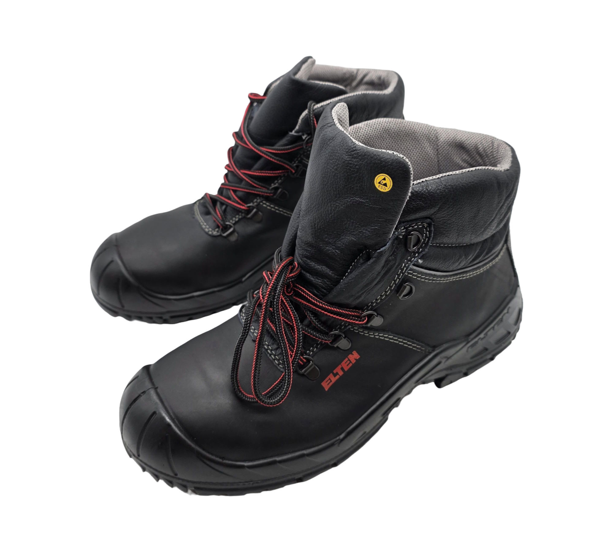 ELTEN RENZO XW Mid ESD S3 Sicherheitsstiefel Herren Stahlkappe Gr. 45 Schwarz